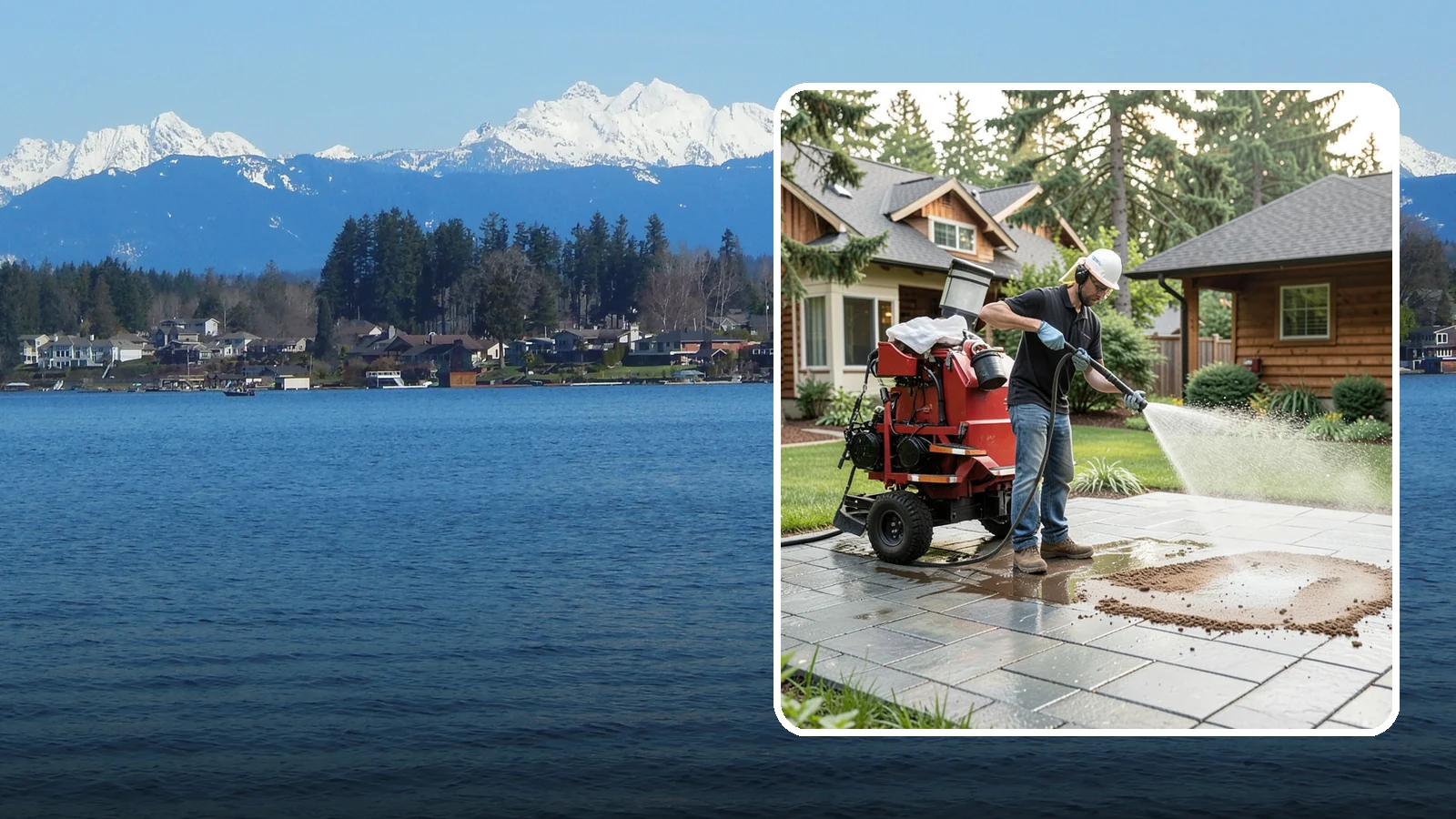 Paver Sealing in Lake Stevens, Snohomish County, WA - Joint-stabilizing and surface-protecting sealer for interlocking pavers that keeps sand locked in and weeds and moss out.