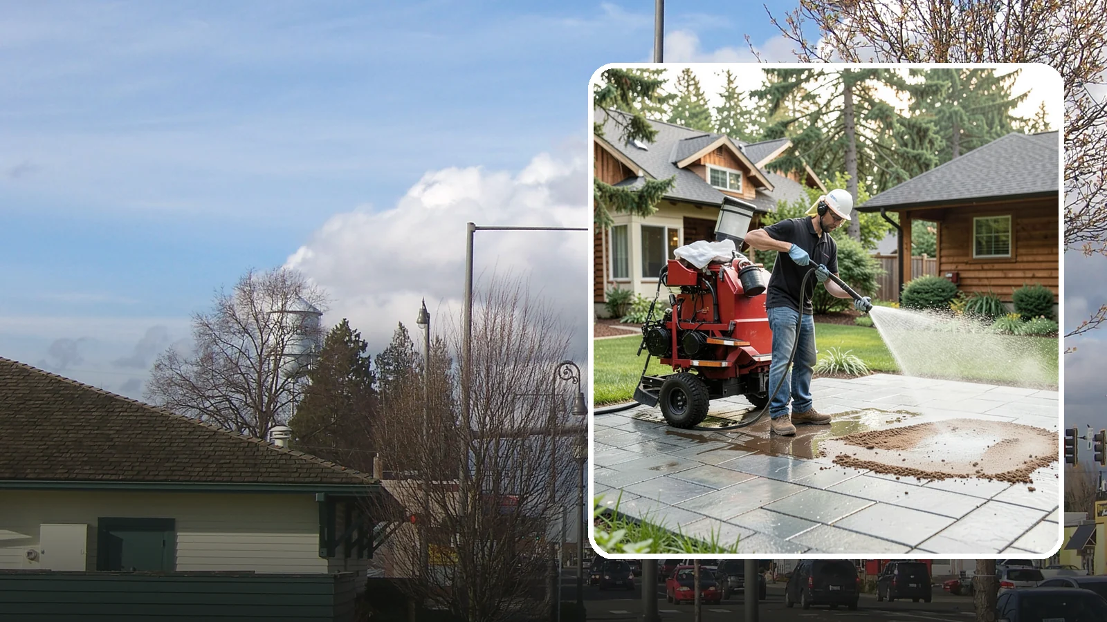 Paver Sealing in Marysville, Snohomish County, WA - Joint-stabilizing and surface-protecting sealer for interlocking pavers that keeps sand locked in and weeds and moss out.