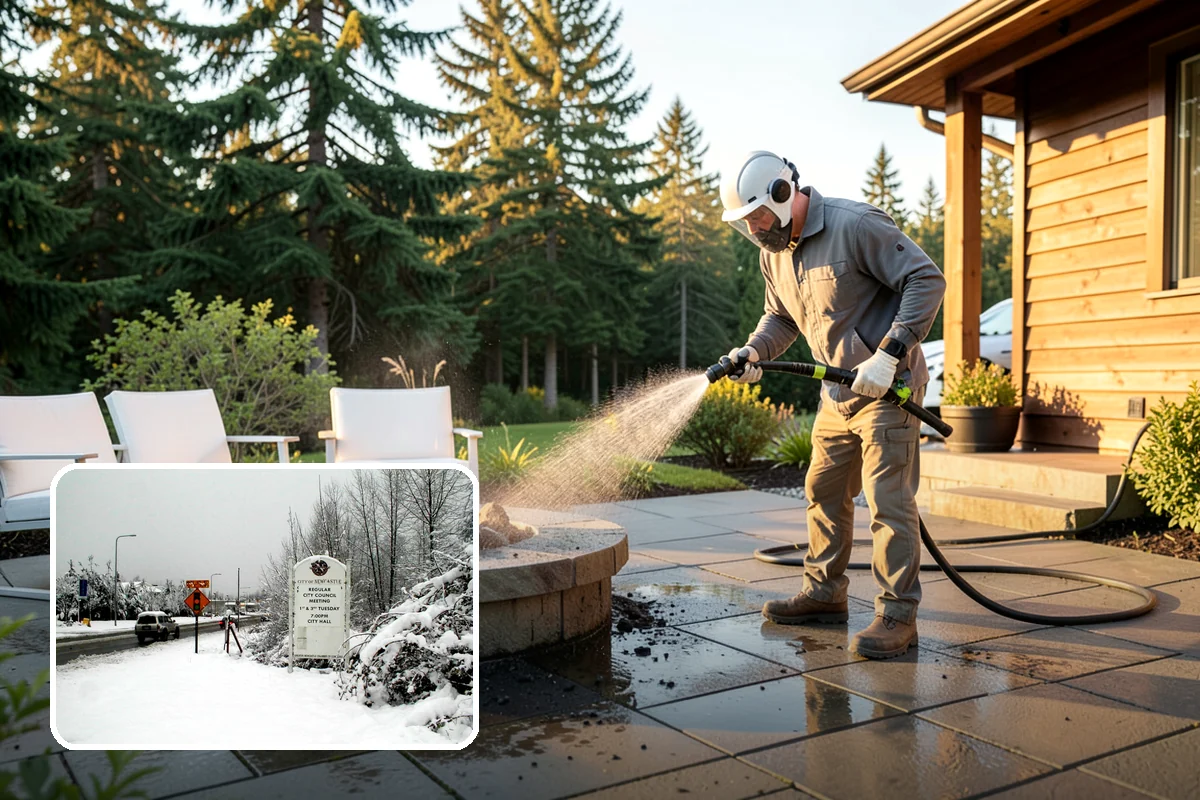 Paver Sealing in Newcastle, King County, WA - Locks jointing sand in place so pavers stop shifting and rocking