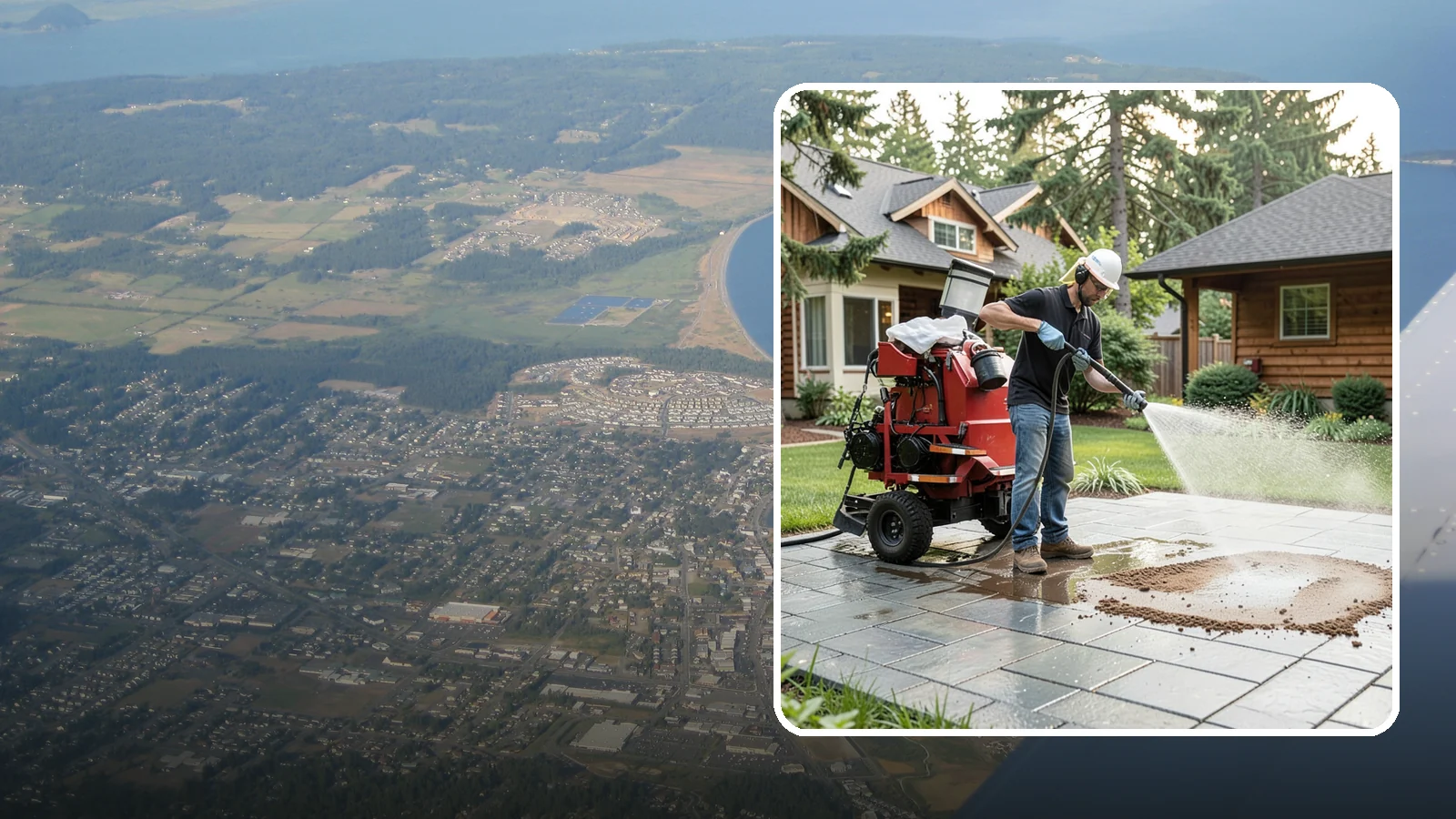 Paver Sealing in Oak Harbor, Island County, WA - Joint-stabilizing and surface-protecting sealer for interlocking pavers that keeps sand locked in and weeds and moss out.
