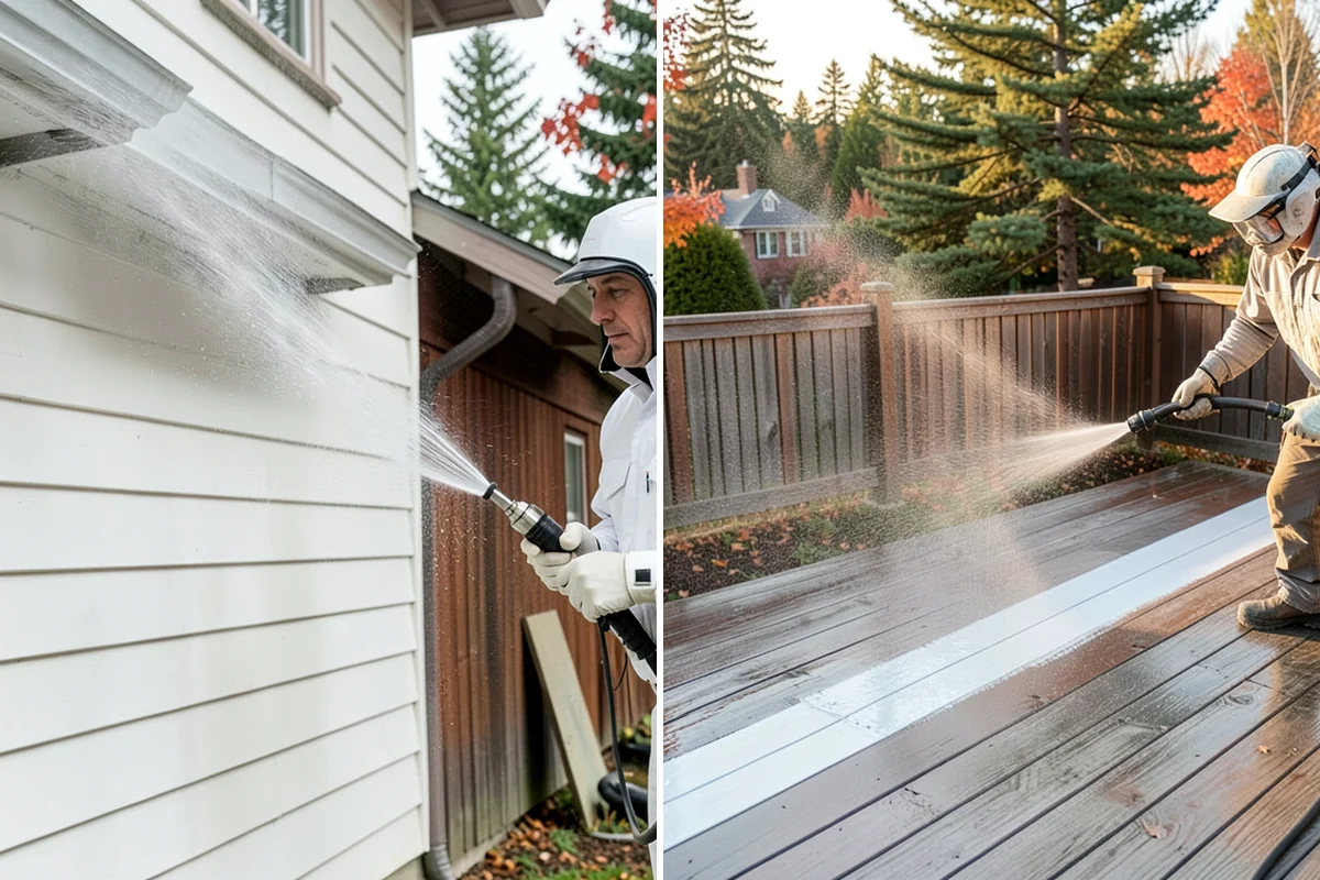 Paver Sealing in Puyallup, Pierce County, WA - Pressure clean the pavers and clear old sand and growth from the joints
