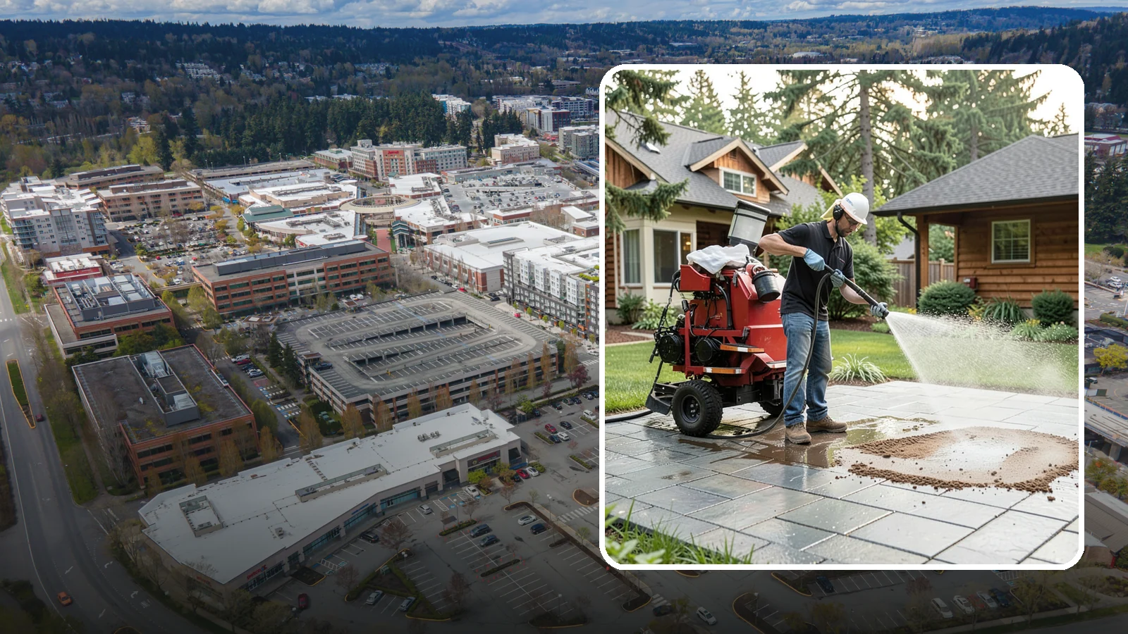 Paver Sealing in Redmond, King County, WA - Joint-stabilizing and surface-protecting sealer for interlocking pavers that keeps sand locked in and weeds and moss out.