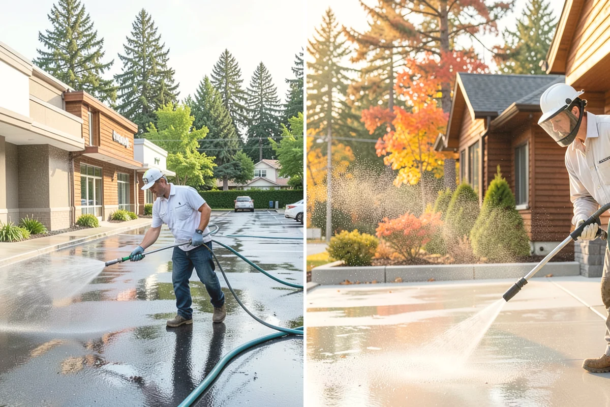 Paver Sealing in Ruston, Pierce County, WA - Pressure clean the pavers and clear old sand and growth from the joints