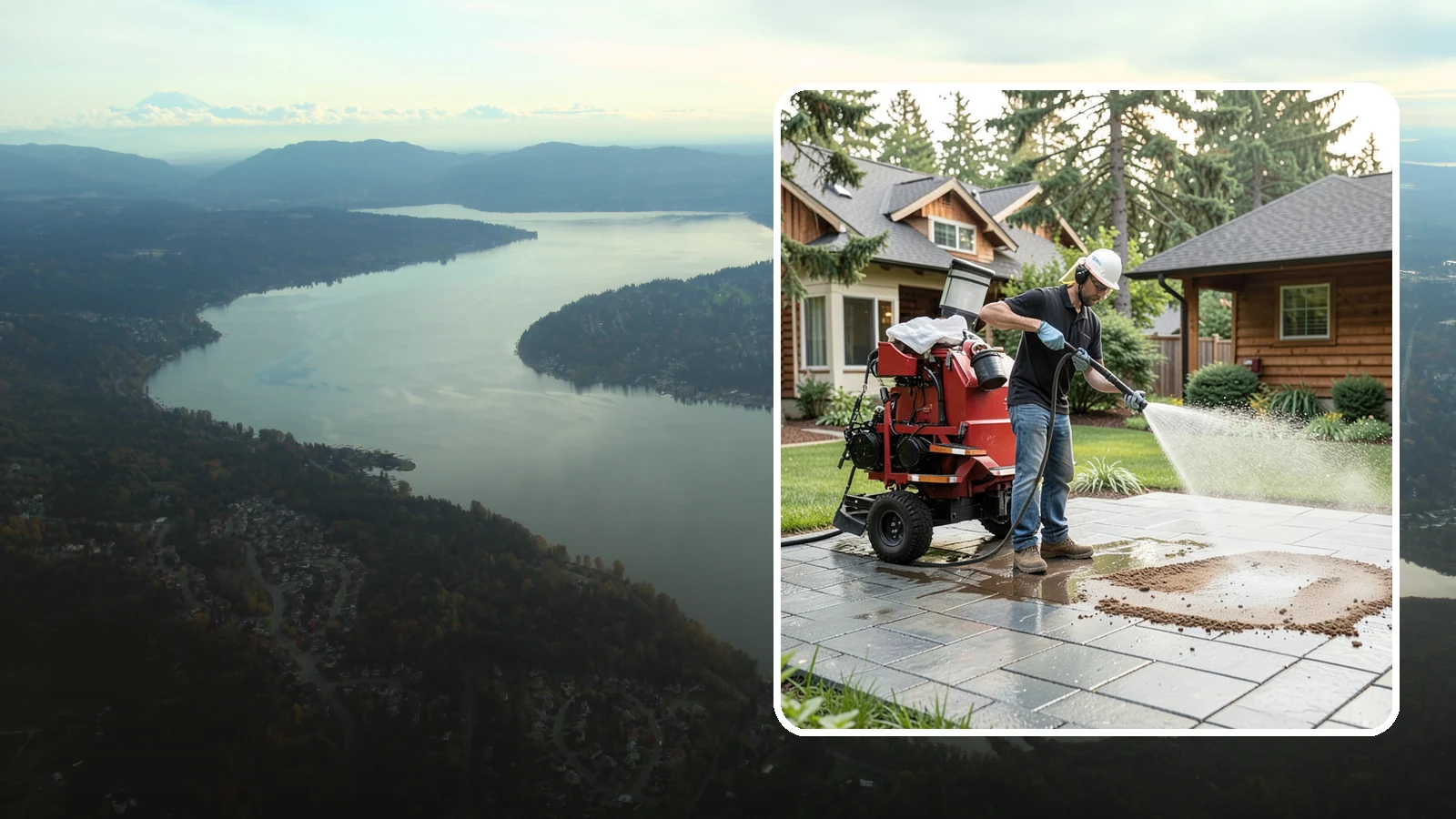 Paver Sealing in Sammamish, King County, WA - Joint-stabilizing and surface-protecting sealer for interlocking pavers that keeps sand locked in and weeds and moss out.