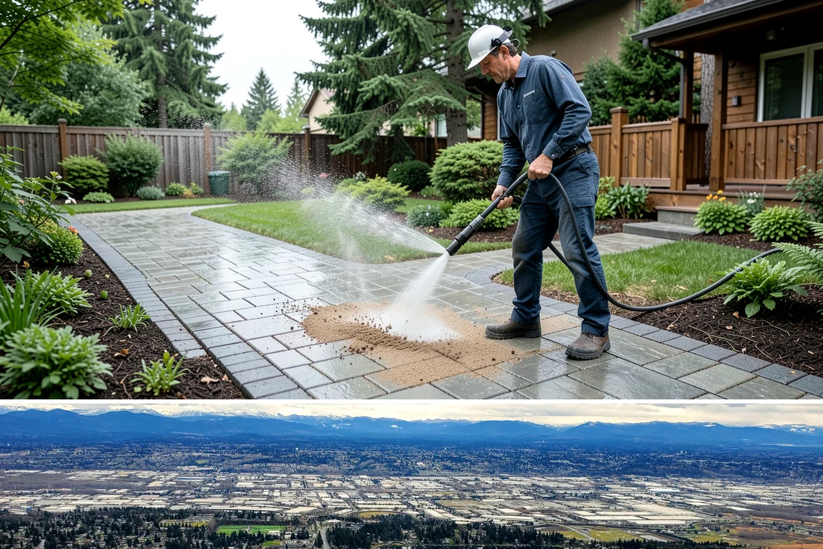 Paver Sealing in SeaTac, King County, WA - Seal pavers in mid to late summer once the joints have dried out from spring rains and no showers are forecast for several days.