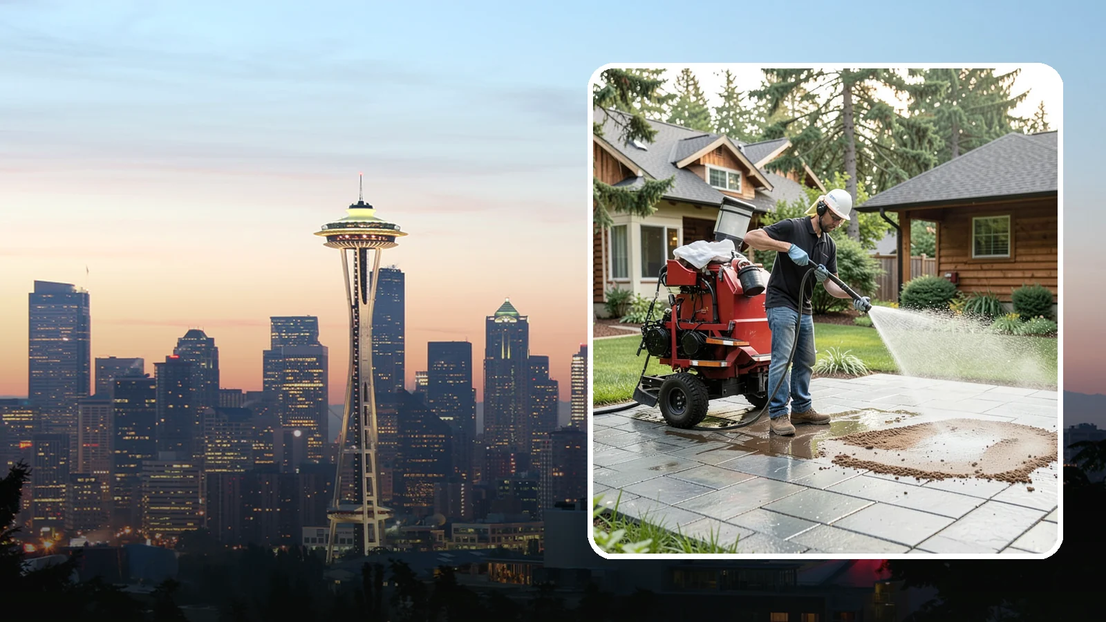 Paver Sealing in Seattle, King County, WA - Joint-stabilizing and surface-protecting sealer for interlocking pavers that keeps sand locked in and weeds and moss out.