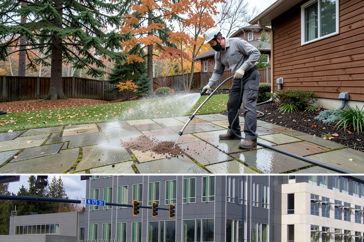 Paver Sealing in Shoreline, King County, WA - Seal pavers in mid to late summer once the joints have dried out from spring rains and no showers are forecast for several days.