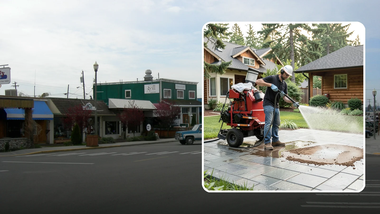 Paver Sealing in Stanwood, Snohomish County, WA - Joint-stabilizing and surface-protecting sealer for interlocking pavers that keeps sand locked in and weeds and moss out.