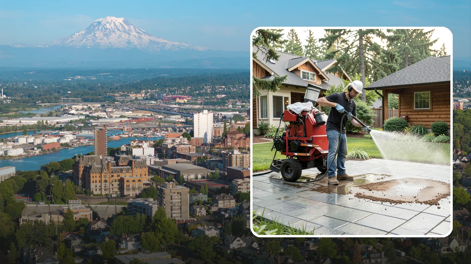 Paver Sealing in Tacoma, Pierce County, WA - Joint-stabilizing and surface-protecting sealer for interlocking pavers that keeps sand locked in and weeds and moss out.