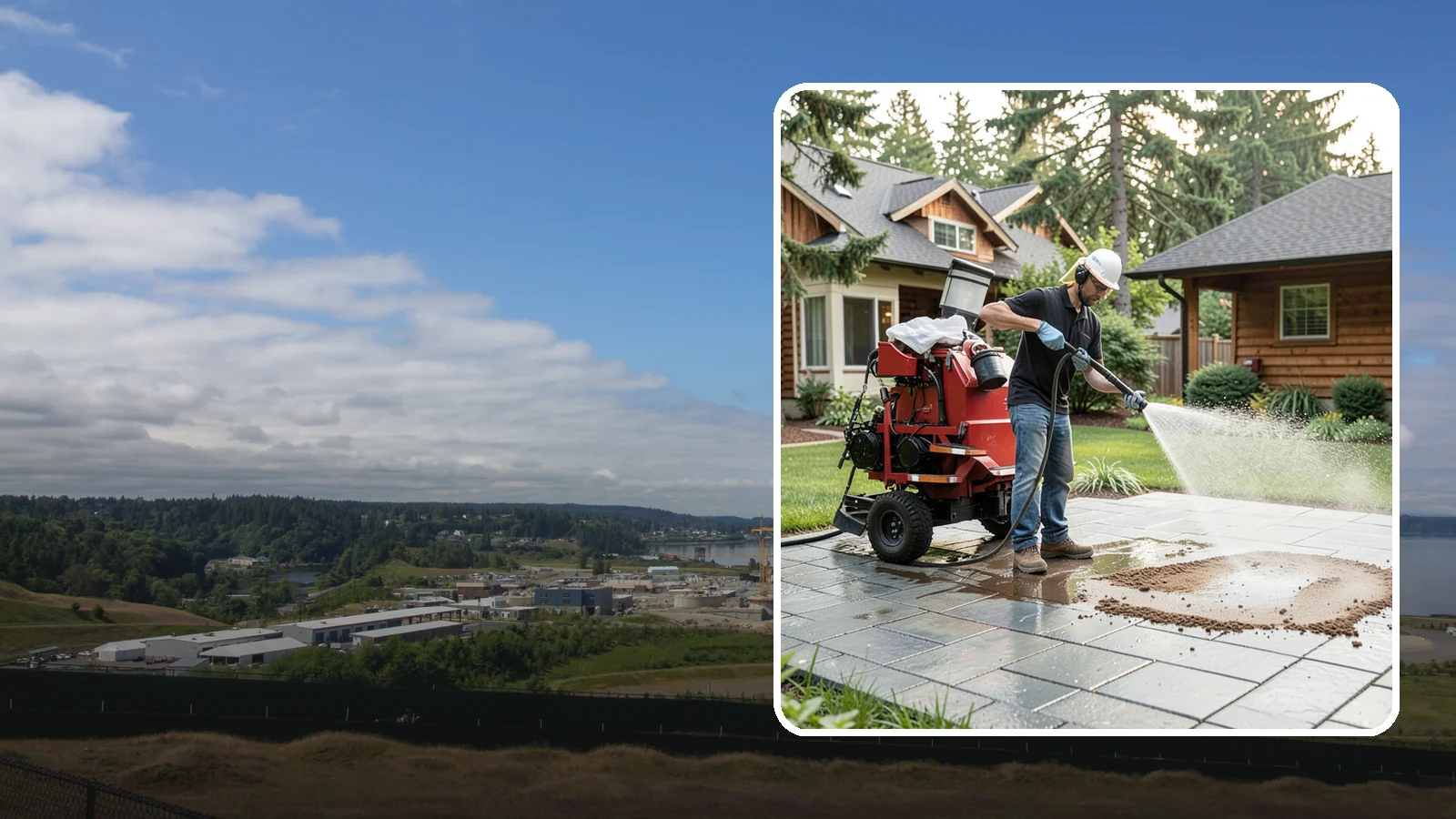 Paver Sealing in University Place, Pierce County, WA - Joint-stabilizing and surface-protecting sealer for interlocking pavers that keeps sand locked in and weeds and moss out.