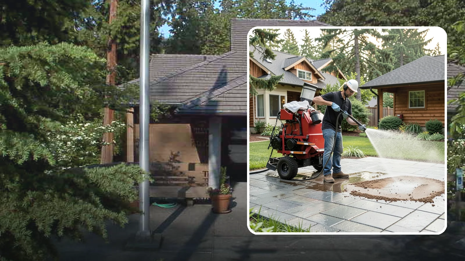 Paver Sealing in Yarrow Point, King County, WA - Joint-stabilizing and surface-protecting sealer for interlocking pavers that keeps sand locked in and weeds and moss out.