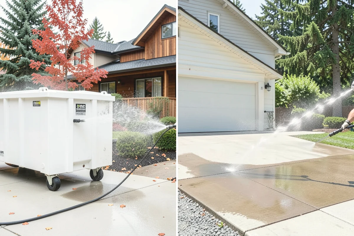 Paver Sealing in Yarrow Point, King County, WA - Pressure clean the pavers and clear old sand and growth from the joints