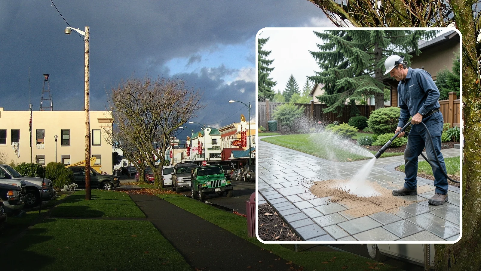 Paver Walkway Cleaning in Arlington, Snohomish County, WA - Refresh interlocking paver walkways by clearing joint growth while safeguarding the polymeric sand.
