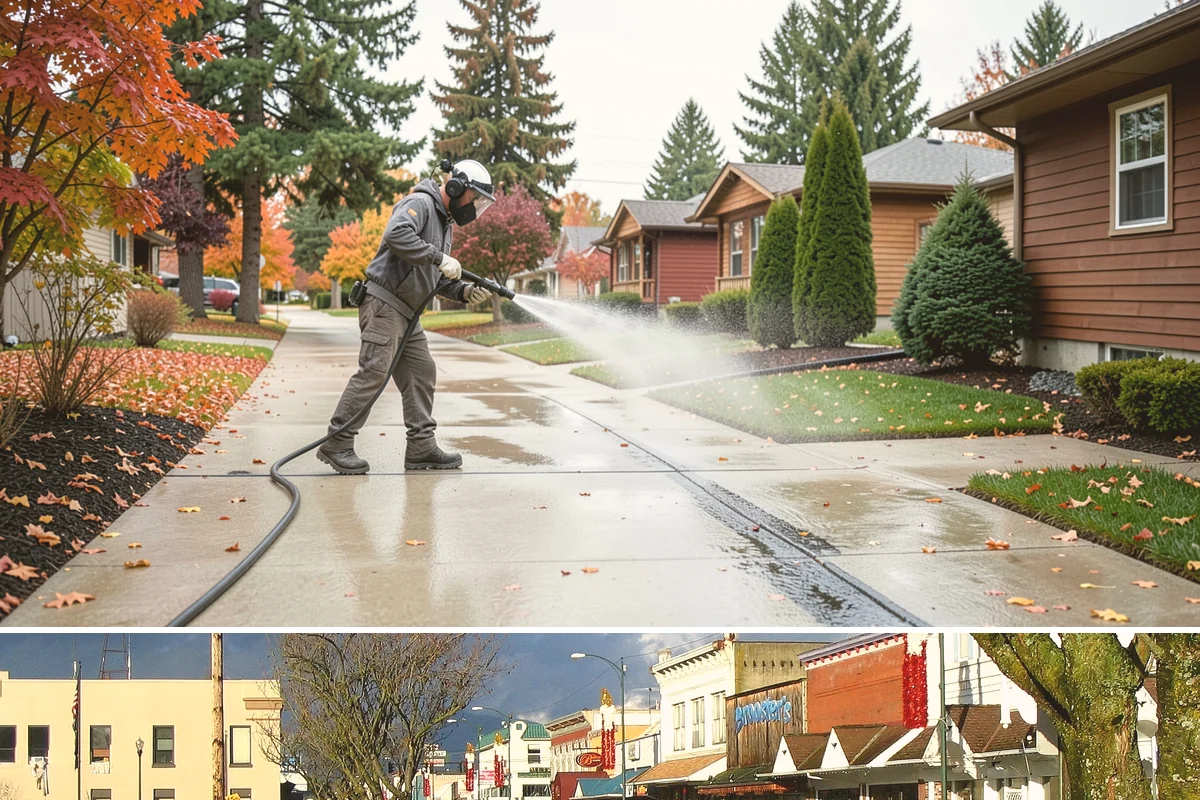 Paver Walkway Cleaning in Arlington, Snohomish County, WA - Late summer is prime for paver walkways so new polymeric sand can cure dry before autumn rains.