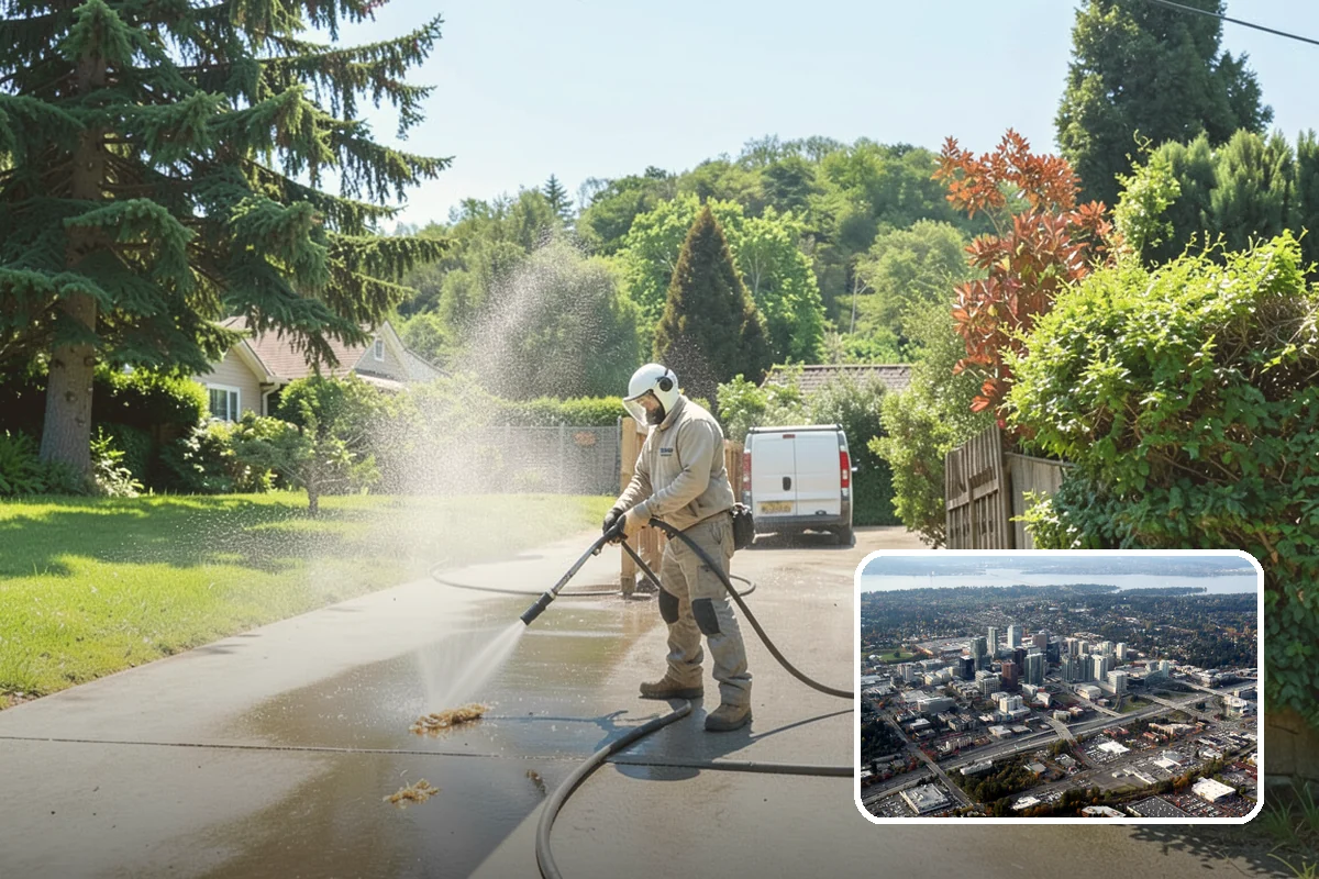 Paver Walkway Cleaning in Bellevue, King County, WA - Clears moss and weeds from paver joints