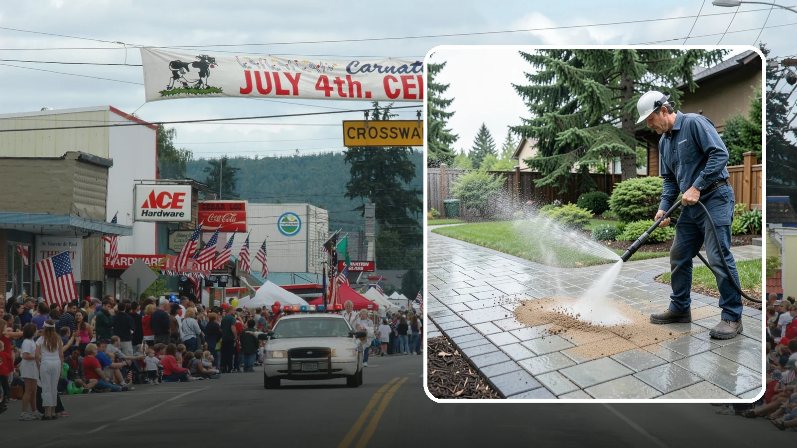 Paver Walkway Cleaning in Carnation, King County, WA - Refresh interlocking paver walkways by clearing joint growth while safeguarding the polymeric sand.
