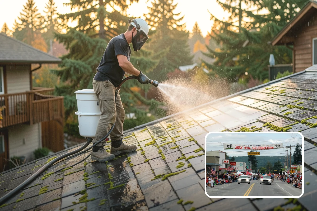 Paver Walkway Cleaning in Carnation, King County, WA - Clears moss and weeds from paver joints