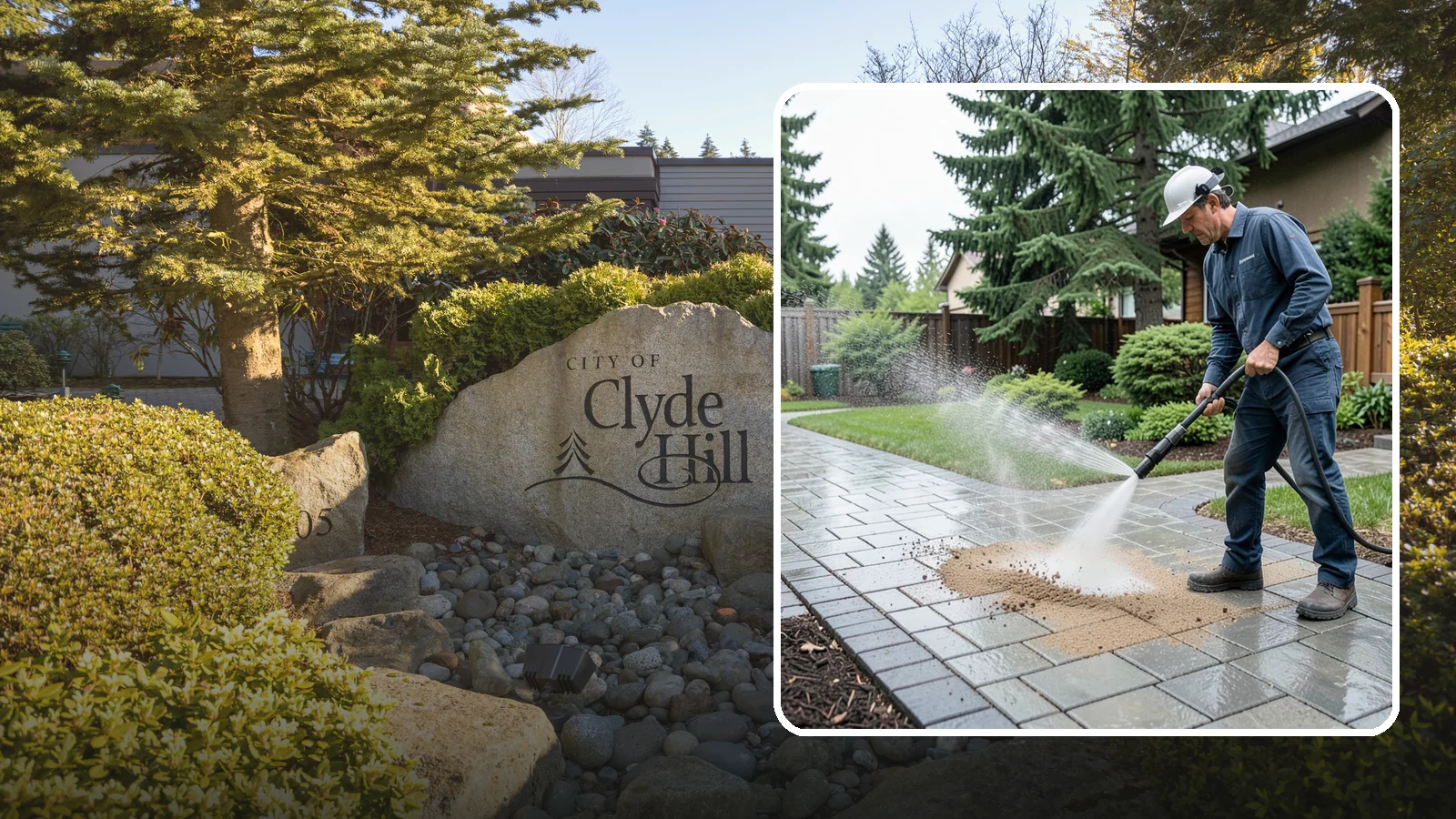 Paver Walkway Cleaning in Clyde Hill, King County, WA - Refresh interlocking paver walkways by clearing joint growth while safeguarding the polymeric sand.