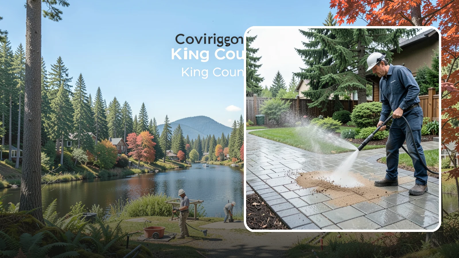 Paver Walkway Cleaning in Covington, King County, WA - Refresh interlocking paver walkways by clearing joint growth while safeguarding the polymeric sand.