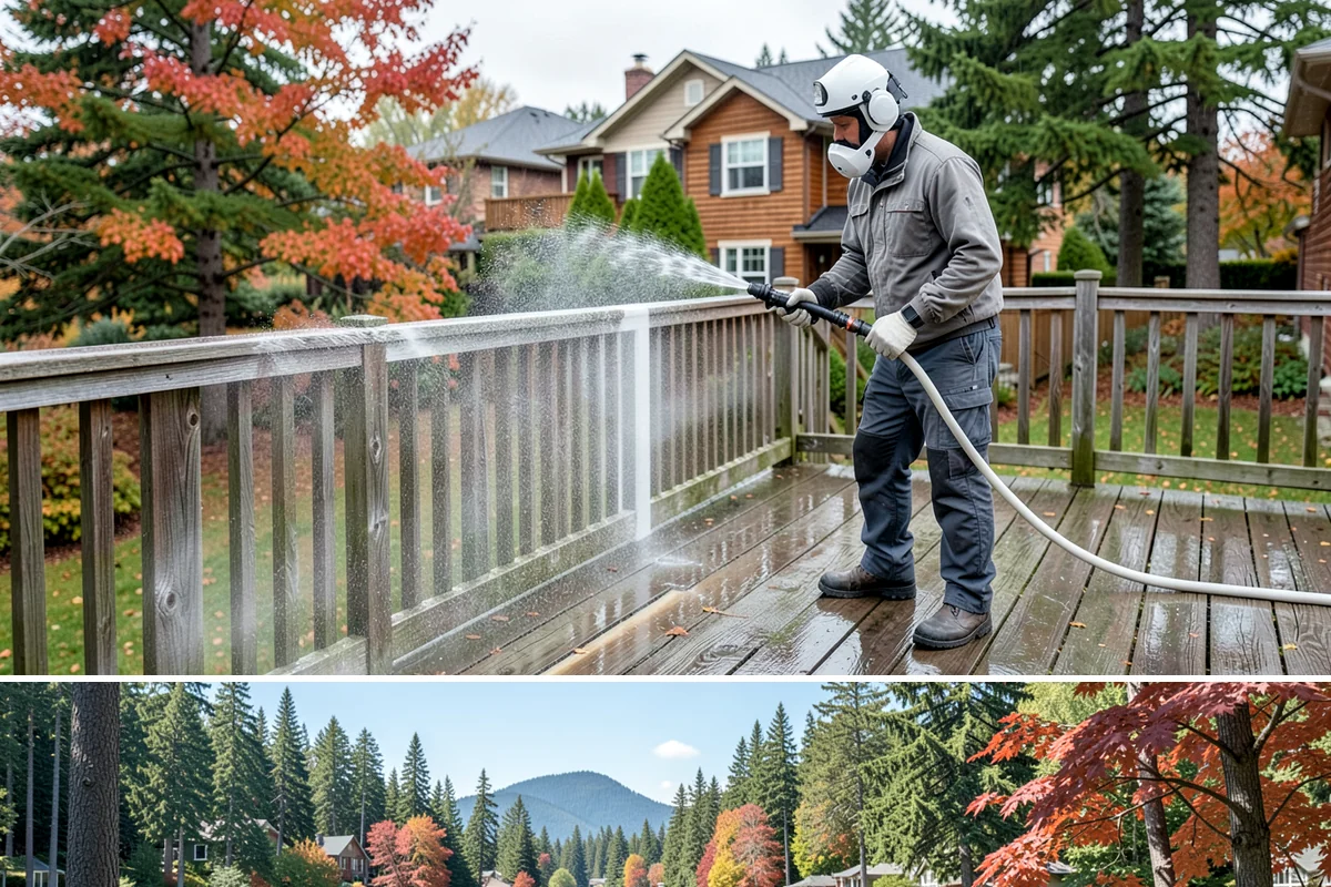 Paver Walkway Cleaning in Covington, King County, WA - Late summer is prime for paver walkways so new polymeric sand can cure dry before autumn rains.