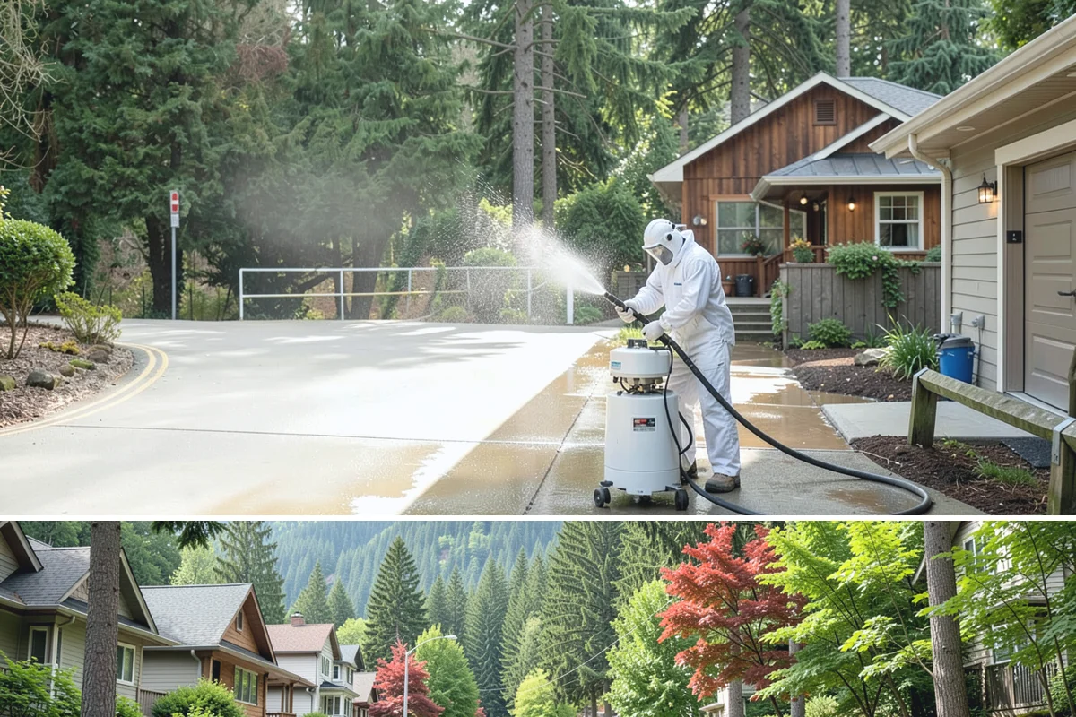 Paver Walkway Cleaning in Darrington, Snohomish County, WA - Late summer is prime for paver walkways so new polymeric sand can cure dry before autumn rains.