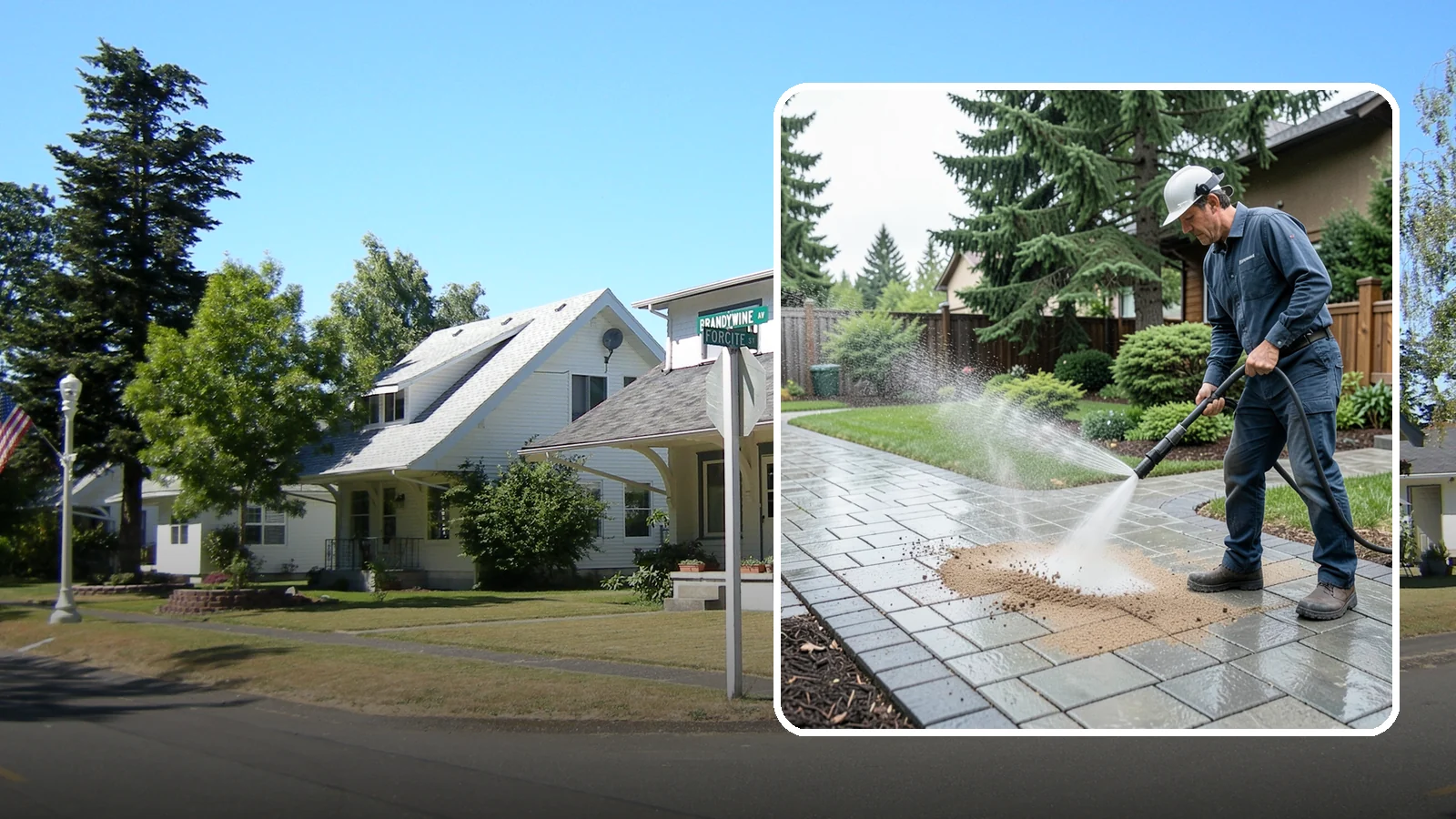 Paver Walkway Cleaning in DuPont, Pierce County, WA - Refresh interlocking paver walkways by clearing joint growth while safeguarding the polymeric sand.