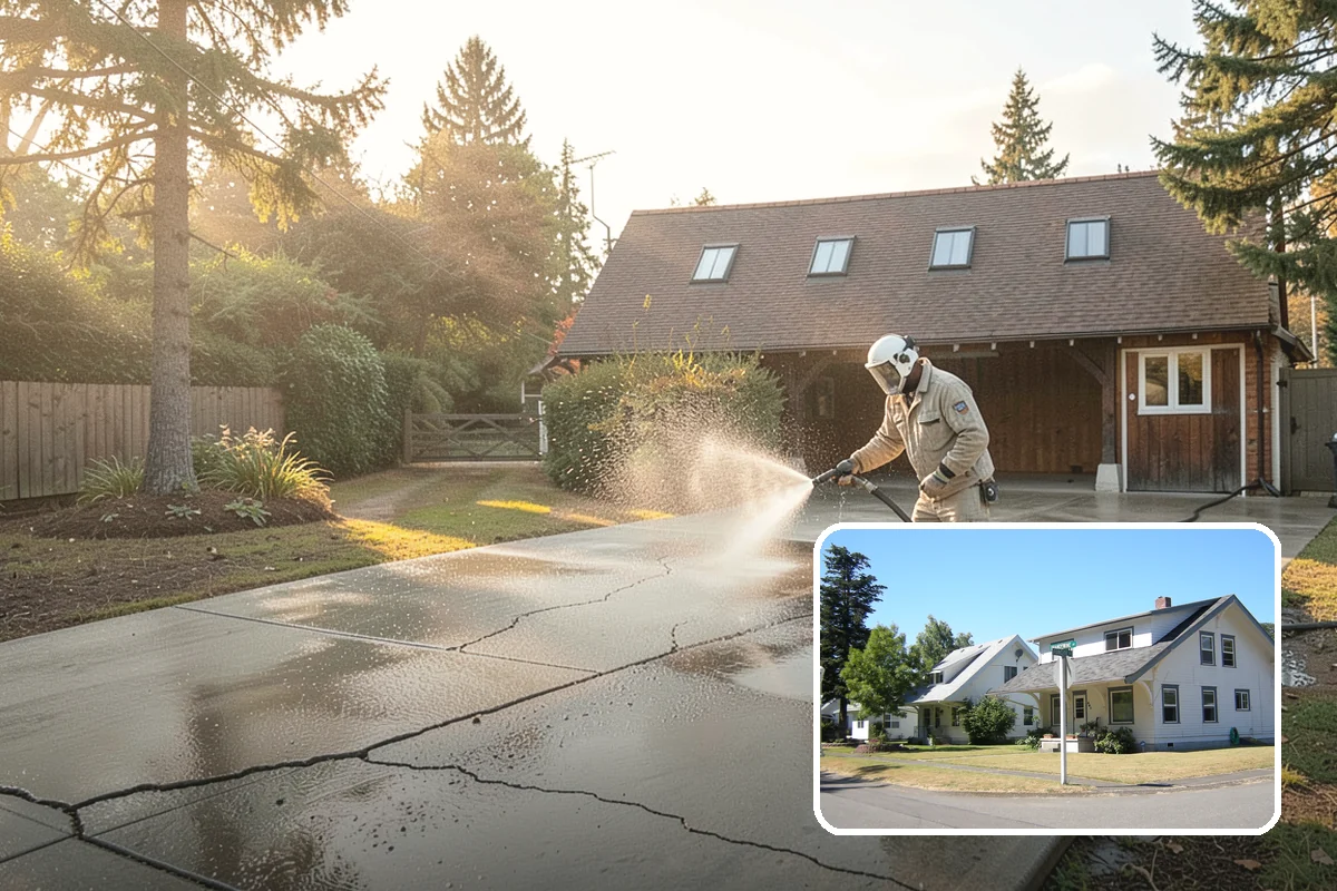 Paver Walkway Cleaning in DuPont, Pierce County, WA - Clears moss and weeds from paver joints