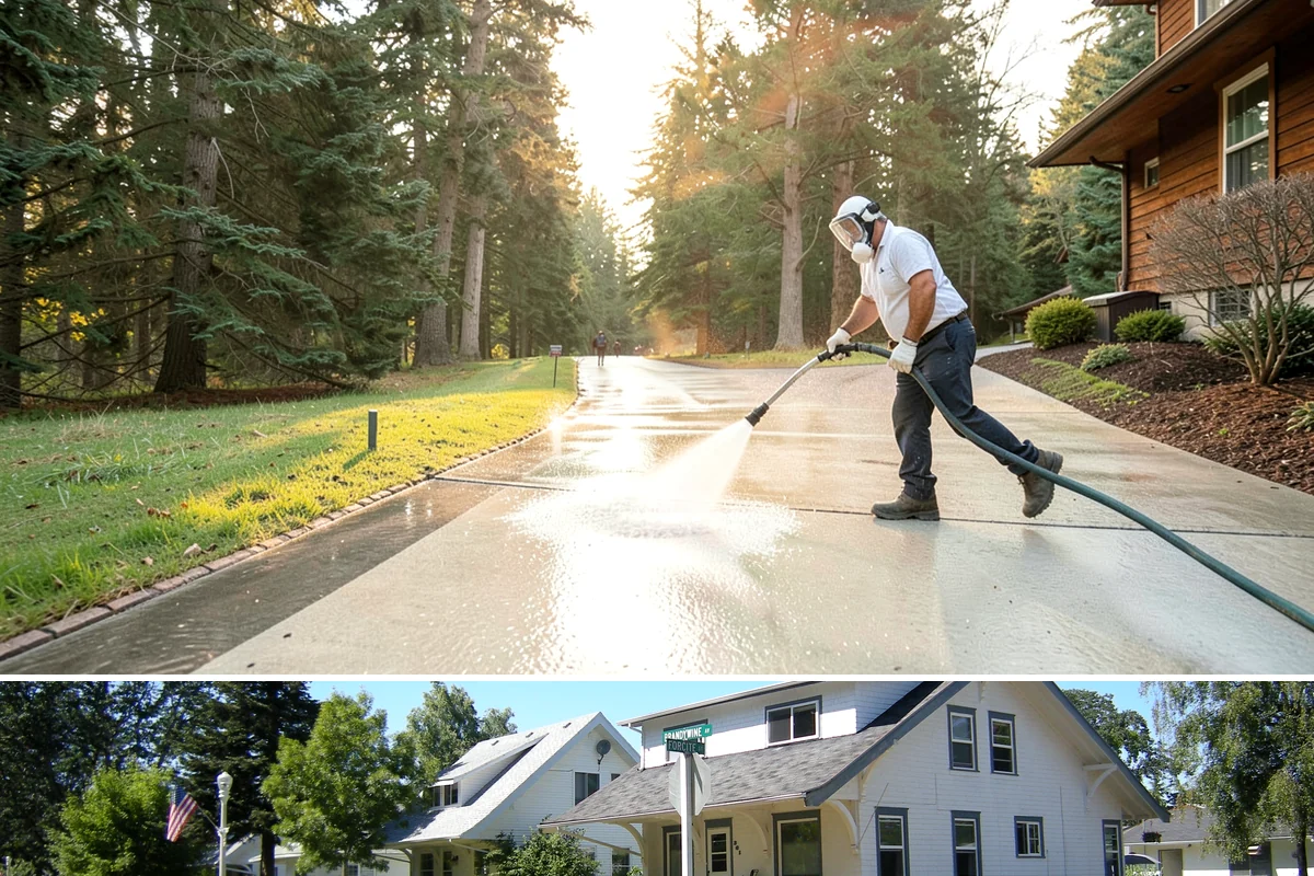 Paver Walkway Cleaning in DuPont, Pierce County, WA - Late summer is prime for paver walkways so new polymeric sand can cure dry before autumn rains.