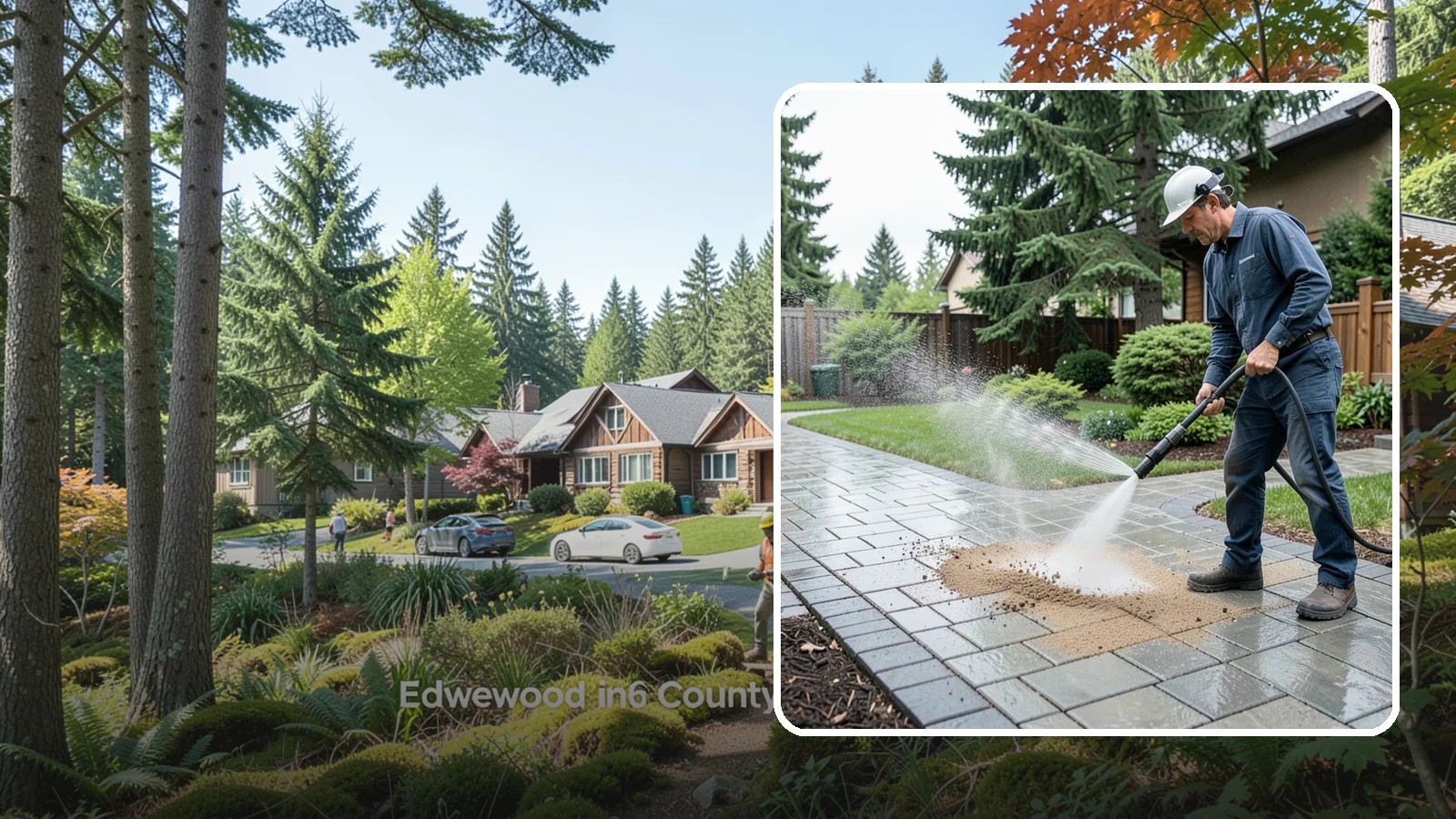 Paver Walkway Cleaning in Edgewood, Pierce County, WA - Refresh interlocking paver walkways by clearing joint growth while safeguarding the polymeric sand.