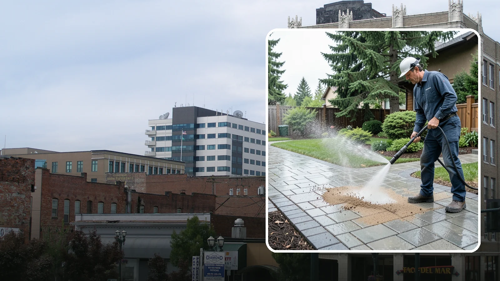 Paver Walkway Cleaning in Everett, Snohomish County, WA - Refresh interlocking paver walkways by clearing joint growth while safeguarding the polymeric sand.