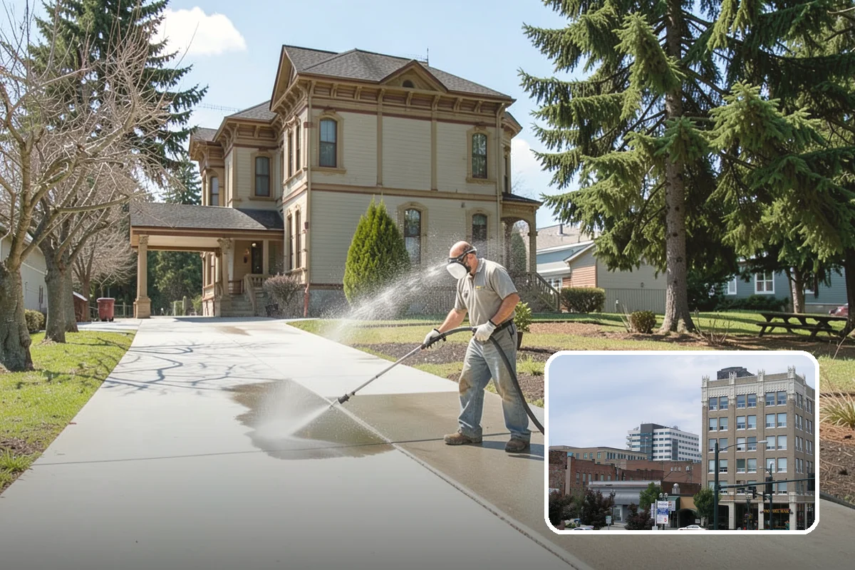 Paver Walkway Cleaning in Everett, Snohomish County, WA - Clears moss and weeds from paver joints