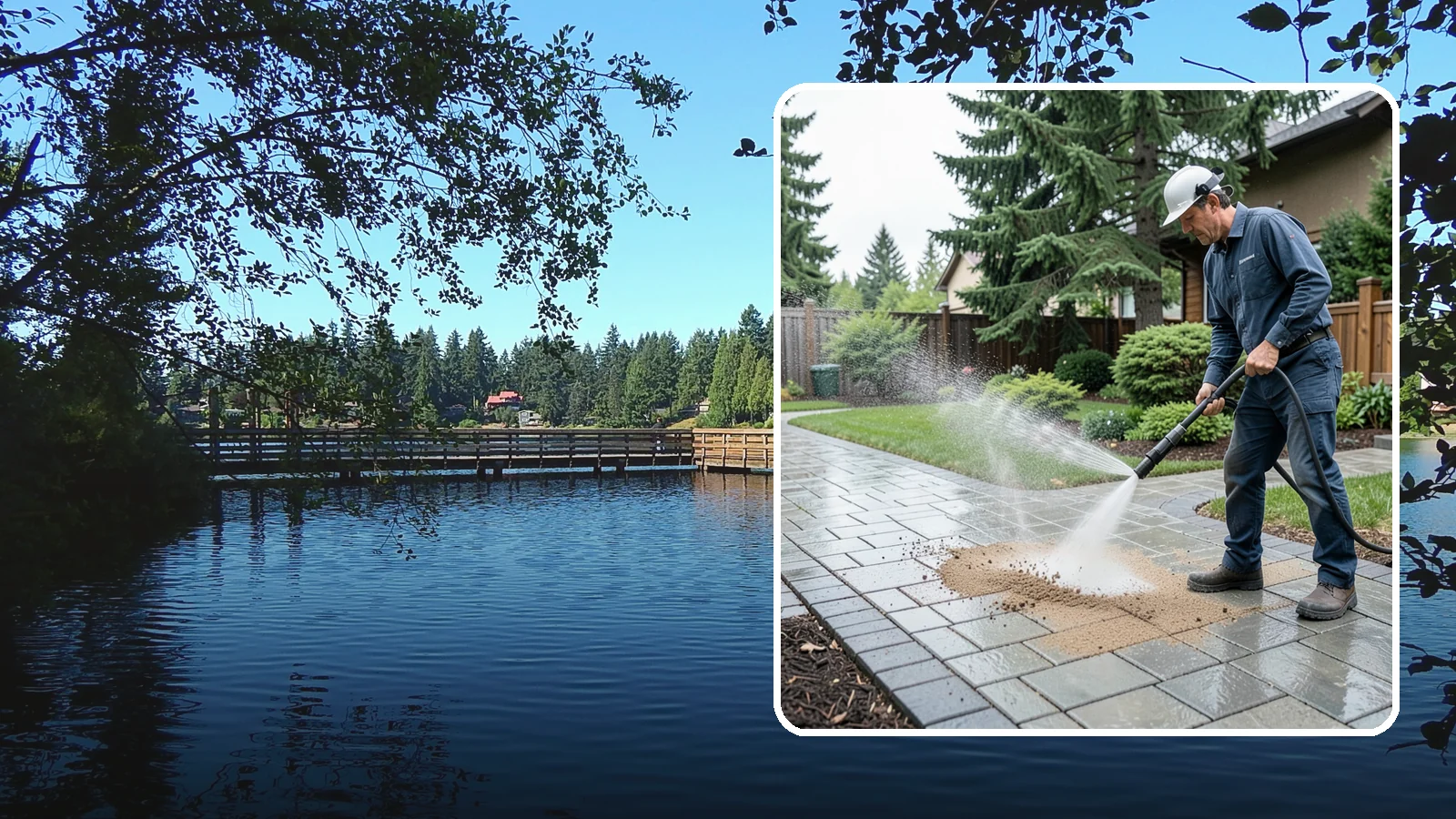 Paver Walkway Cleaning in Federal Way, King County, WA - Refresh interlocking paver walkways by clearing joint growth while safeguarding the polymeric sand.