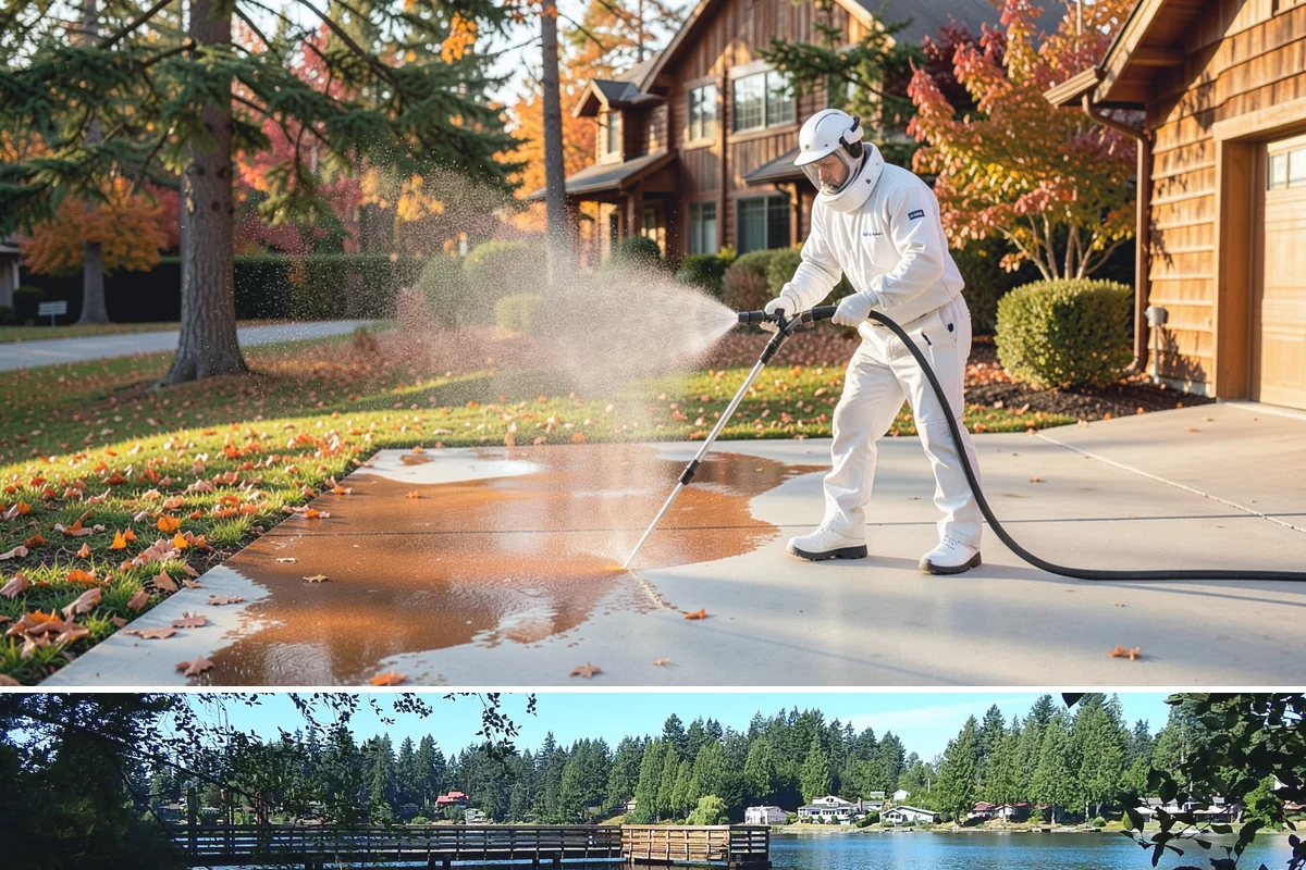 Paver Walkway Cleaning in Federal Way, King County, WA - Late summer is prime for paver walkways so new polymeric sand can cure dry before autumn rains.