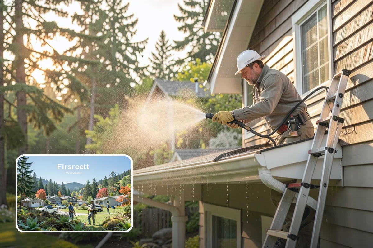 Paver Walkway Cleaning in Fircrest, Pierce County, WA - Clears moss and weeds from paver joints