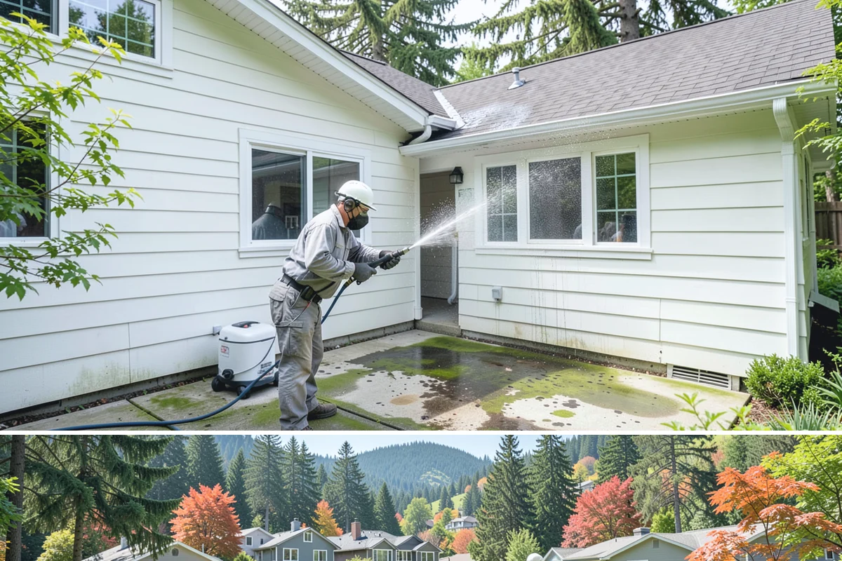 Paver Walkway Cleaning in Fircrest, Pierce County, WA - Late summer is prime for paver walkways so new polymeric sand can cure dry before autumn rains.