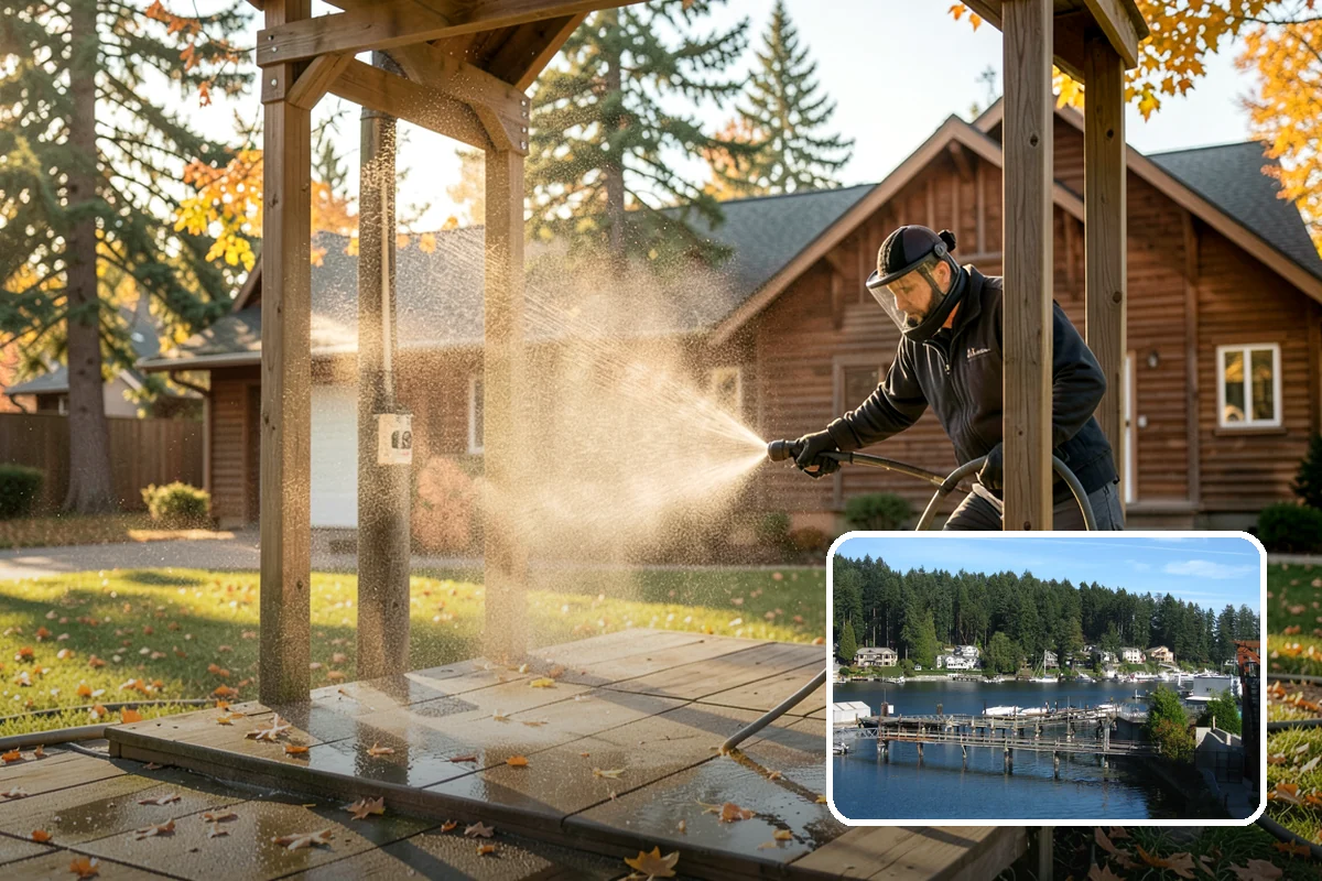 Paver Walkway Cleaning in Gig Harbor, Pierce County, WA - Clears moss and weeds from paver joints