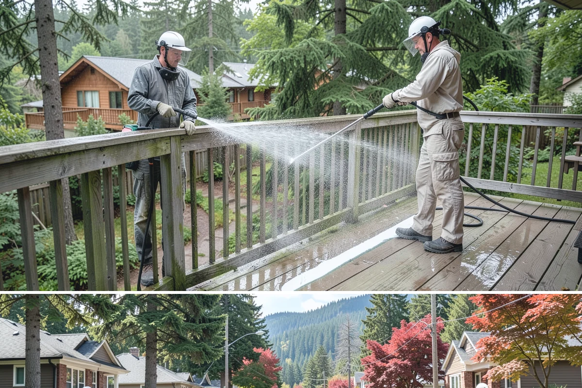 Paver Walkway Cleaning in Hunts Point, King County, WA - Late summer is prime for paver walkways so new polymeric sand can cure dry before autumn rains.