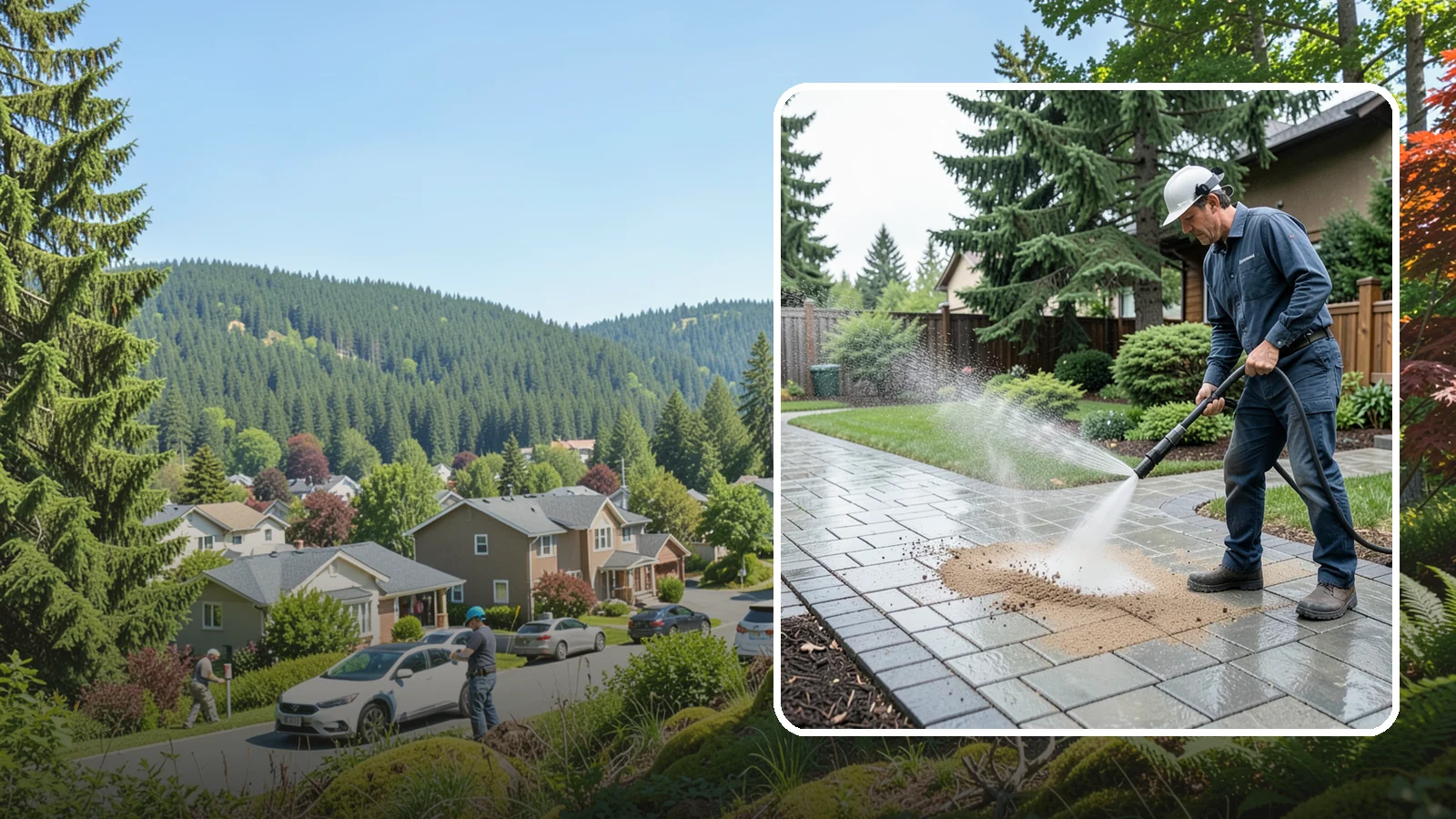 Paver Walkway Cleaning in Index, Snohomish County, WA - Refresh interlocking paver walkways by clearing joint growth while safeguarding the polymeric sand.