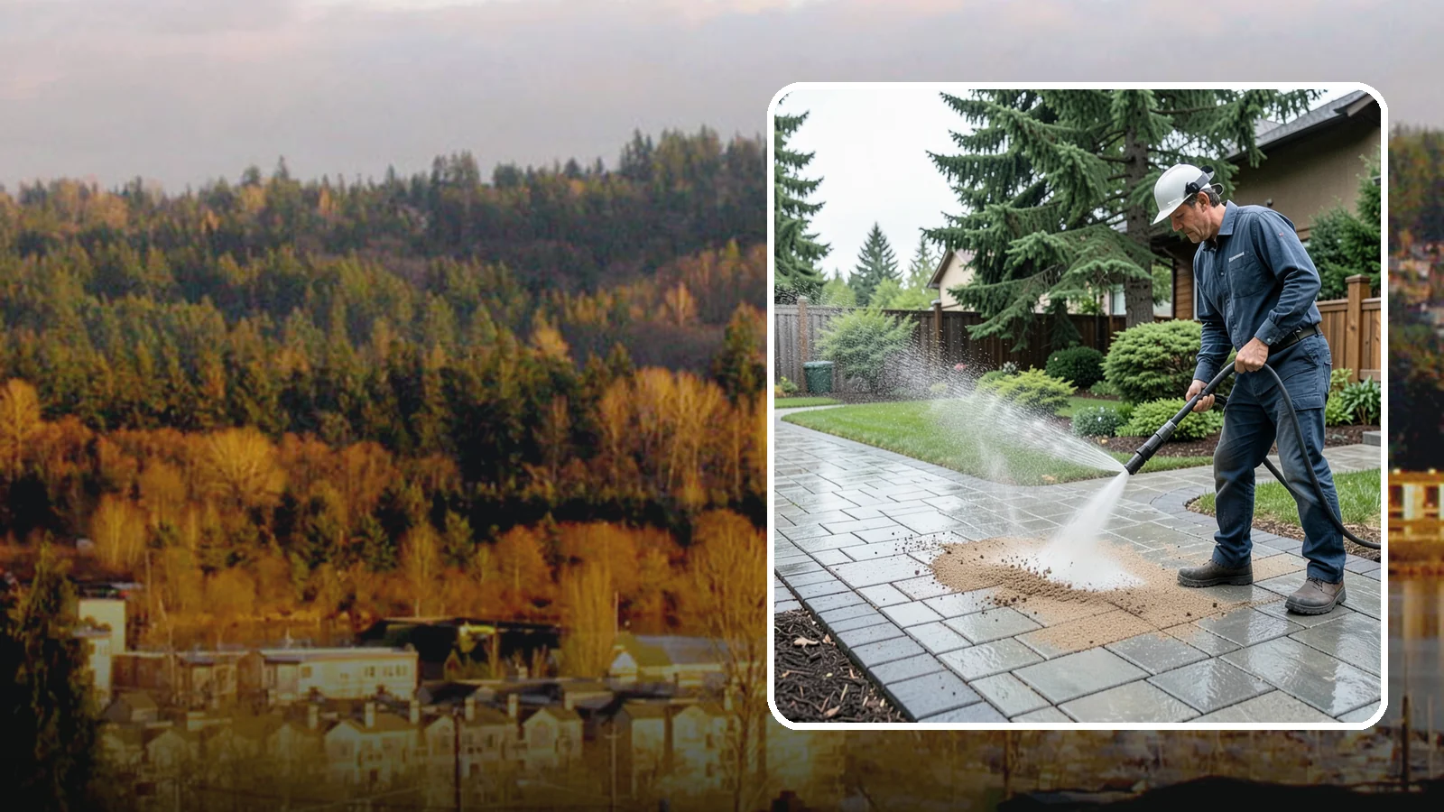 Paver Walkway Cleaning in Kenmore, King County, WA - Refresh interlocking paver walkways by clearing joint growth while safeguarding the polymeric sand.