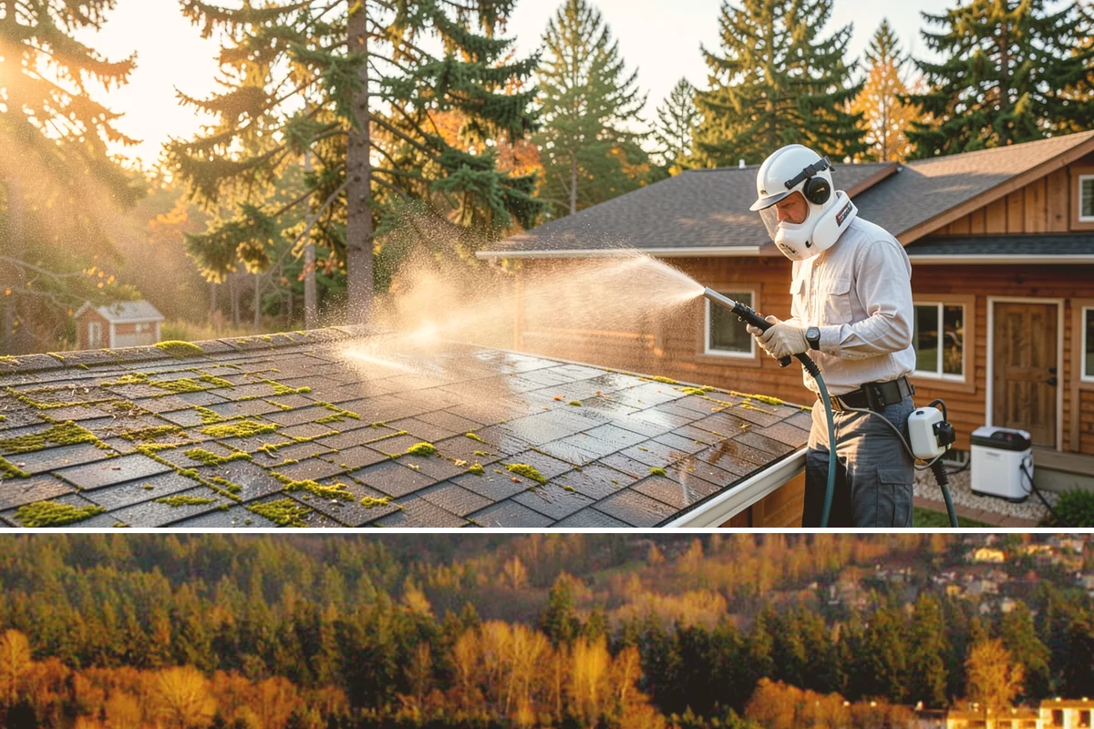 Paver Walkway Cleaning in Kenmore, King County, WA - Late summer is prime for paver walkways so new polymeric sand can cure dry before autumn rains.