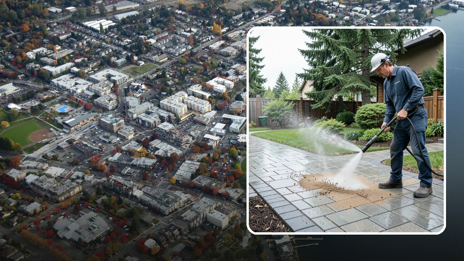 Paver Walkway Cleaning in Kirkland, King County, WA - Refresh interlocking paver walkways by clearing joint growth while safeguarding the polymeric sand.