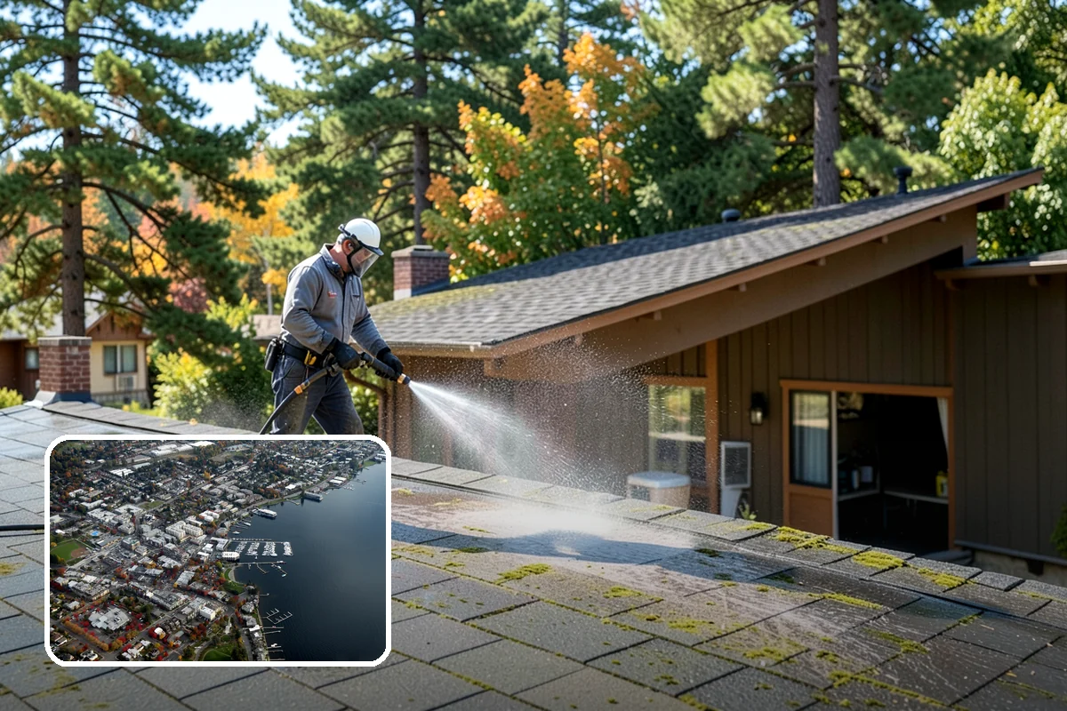 Paver Walkway Cleaning in Kirkland, King County, WA - Clears moss and weeds from paver joints