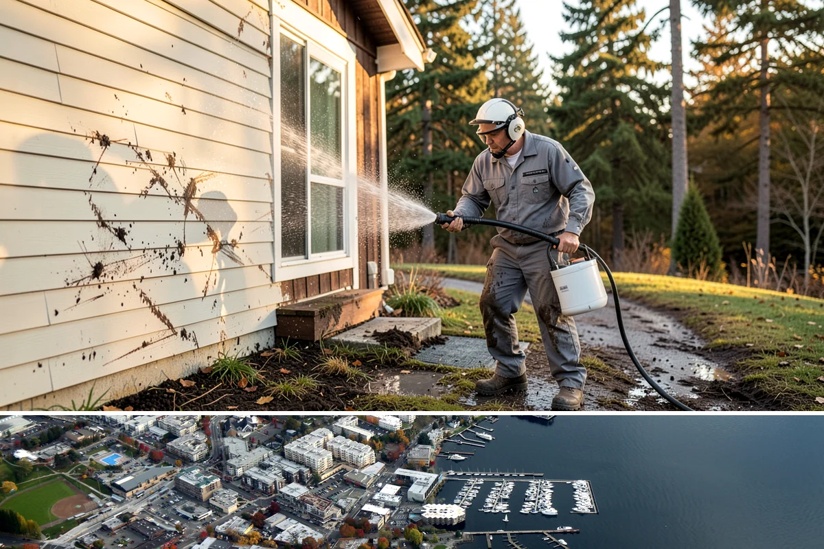 Paver Walkway Cleaning in Kirkland, King County, WA - Late summer is prime for paver walkways so new polymeric sand can cure dry before autumn rains.