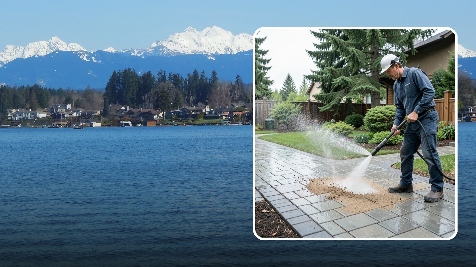 Paver Walkway Cleaning in Lake Stevens, Snohomish County, WA - Refresh interlocking paver walkways by clearing joint growth while safeguarding the polymeric sand.