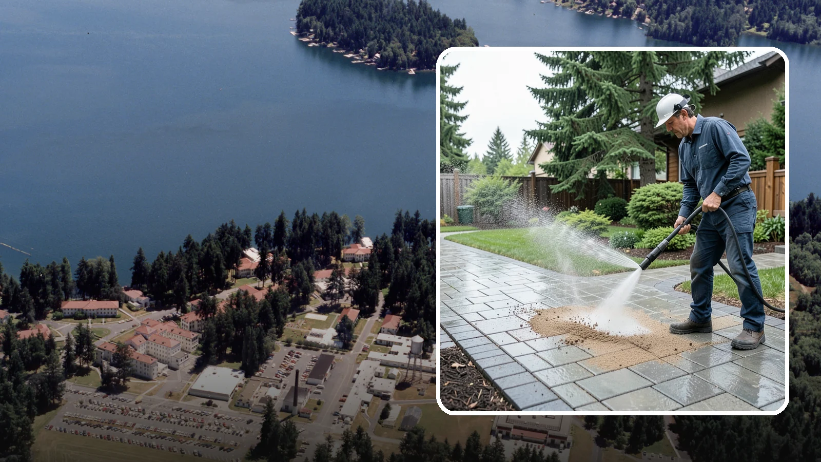 Paver Walkway Cleaning in Lakewood, Pierce County, WA - Refresh interlocking paver walkways by clearing joint growth while safeguarding the polymeric sand.