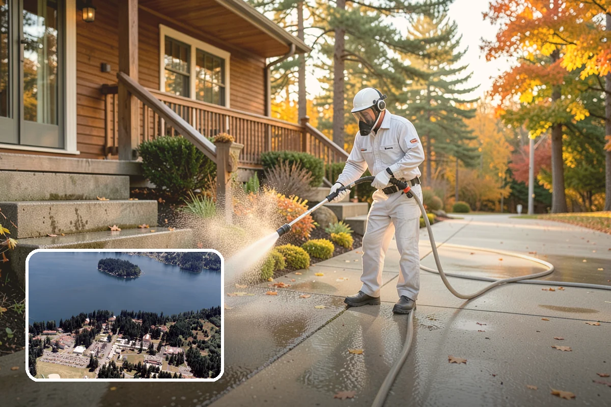 Paver Walkway Cleaning in Lakewood, Pierce County, WA - Clears moss and weeds from paver joints