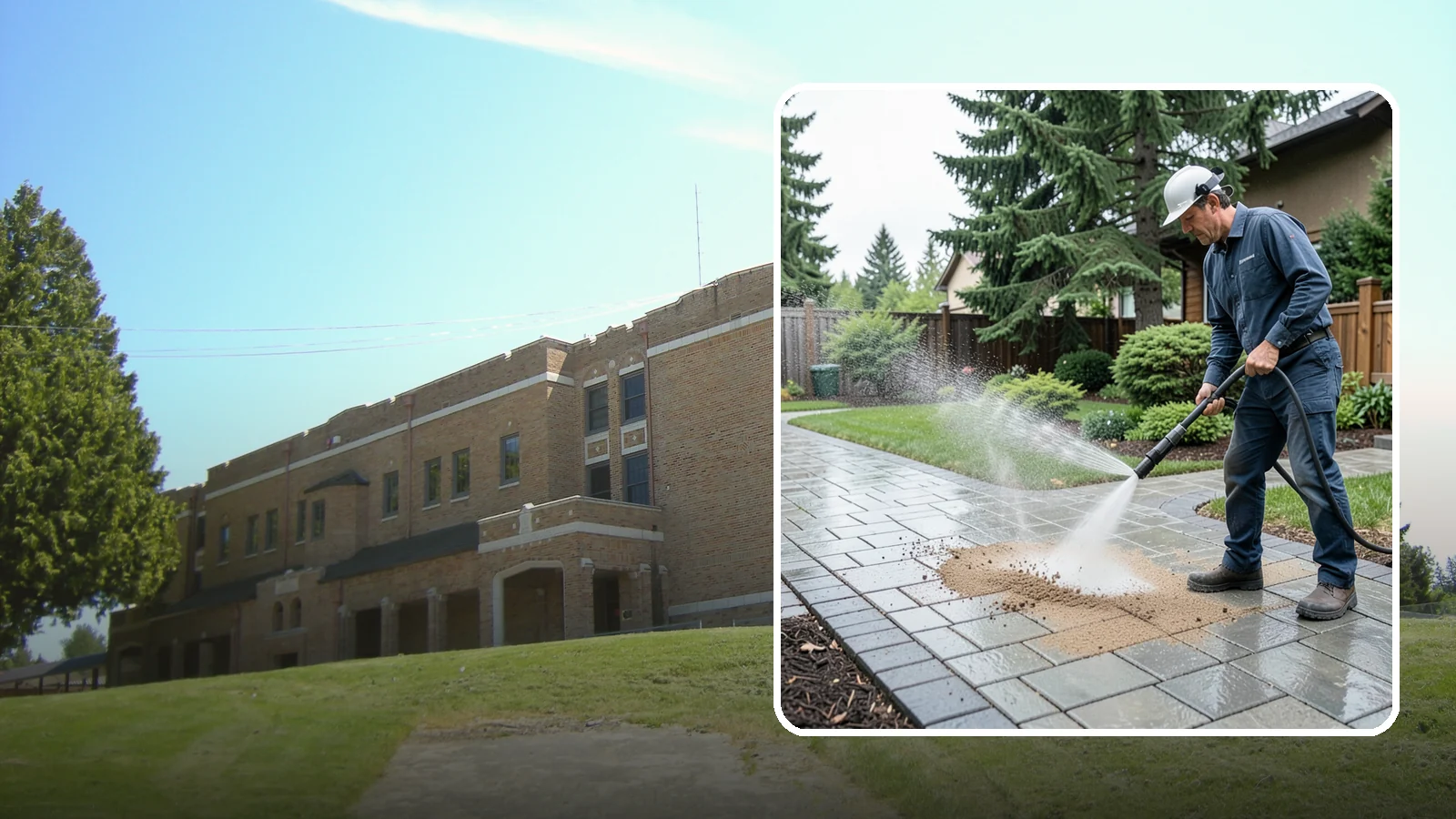 Paver Walkway Cleaning in Maple Valley, King County, WA - Refresh interlocking paver walkways by clearing joint growth while safeguarding the polymeric sand.