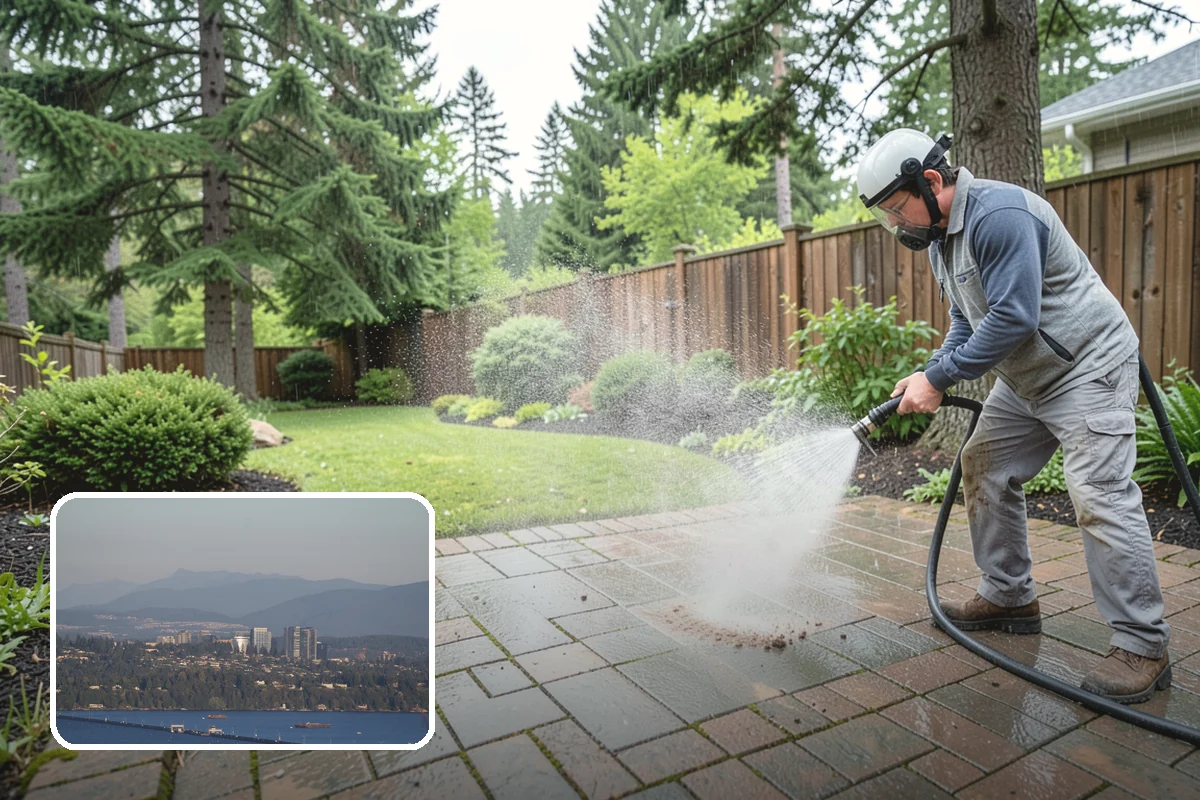 Paver Walkway Cleaning in Medina, King County, WA - Clears moss and weeds from paver joints