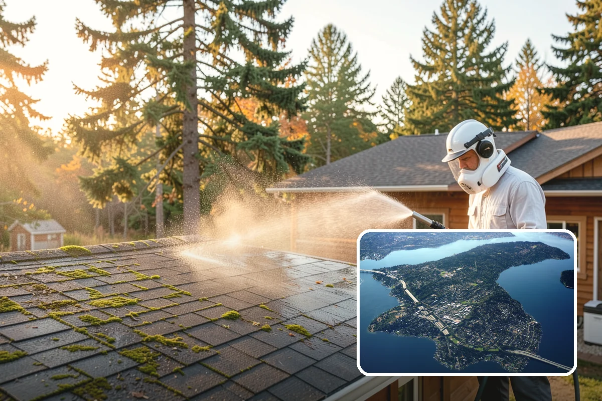 Paver Walkway Cleaning in Mercer Island, King County, WA - Clears moss and weeds from paver joints