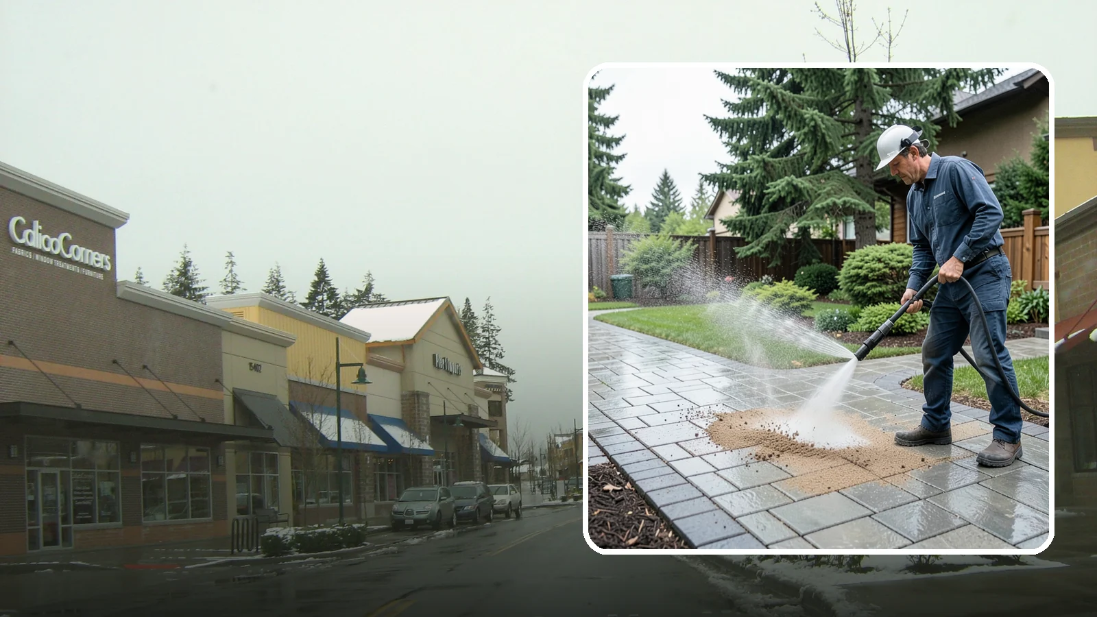 Paver Walkway Cleaning in Mill Creek, Snohomish County, WA - Refresh interlocking paver walkways by clearing joint growth while safeguarding the polymeric sand.